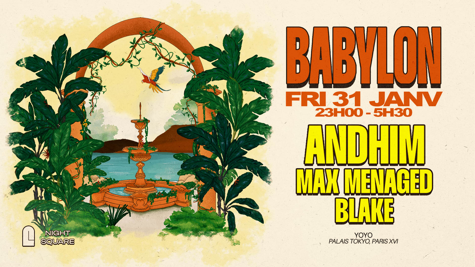 Babylon @Yoyo - Andhim & Max Menaged & Blake - 31.01 Cover