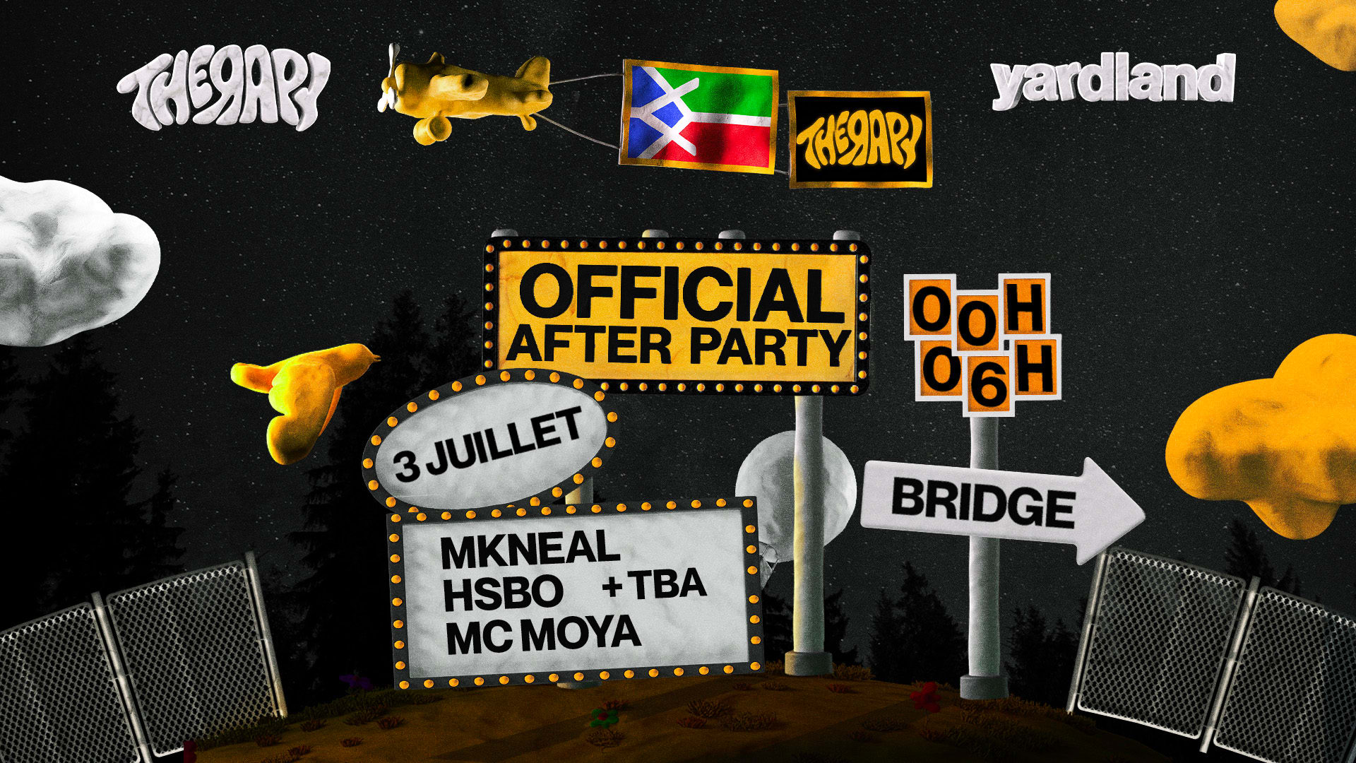 Therapy X Yardland - Official Afterparty / Vendredi @Bridge Cover