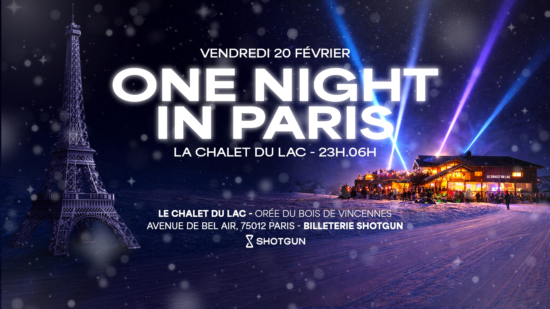 One Night In Paris - Folie Douce Party - Châlet Du Lac Cover
