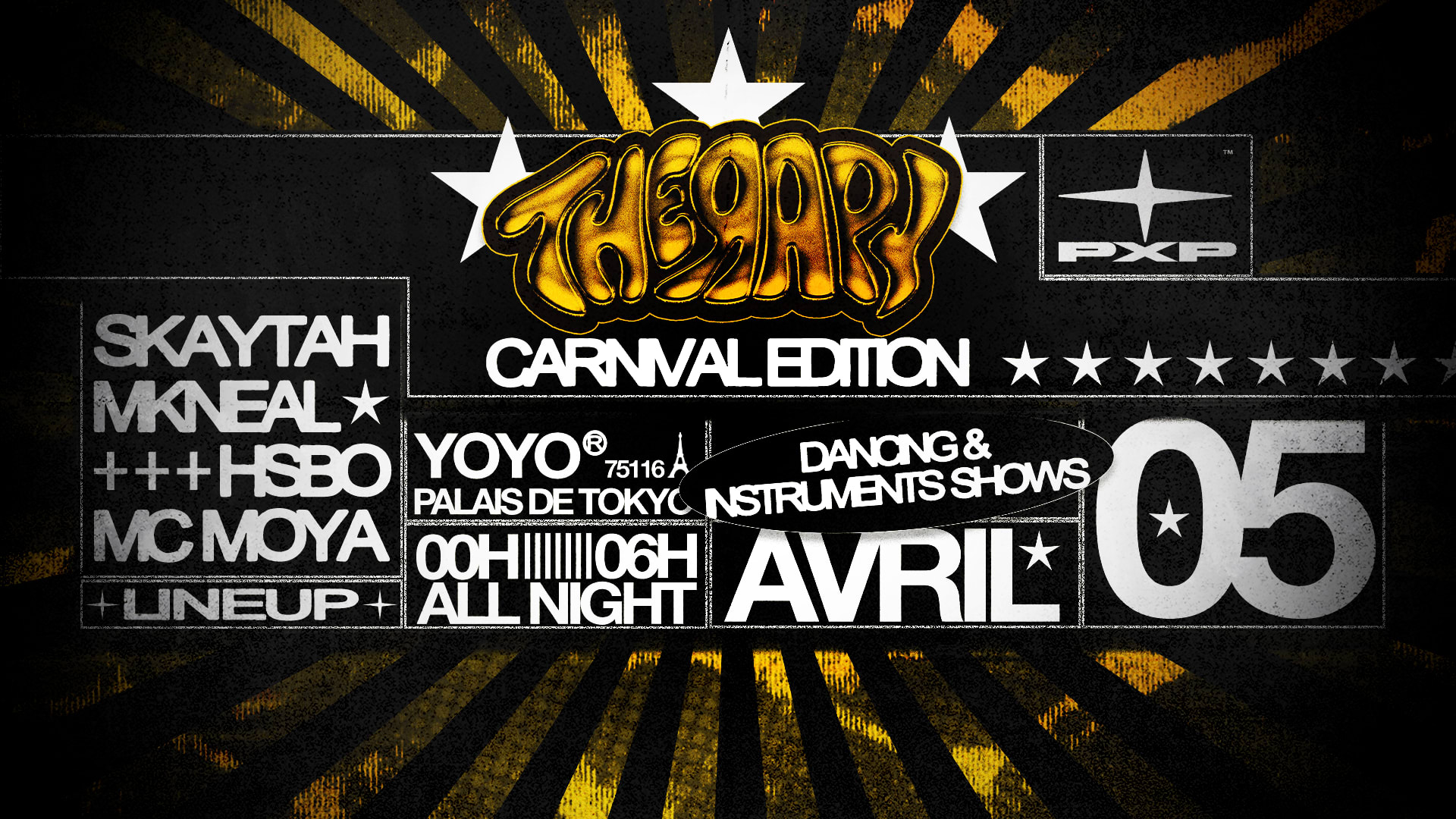 Therapy Carnaval Edition - 5 Avril @Yoyo (Veille Jour Férié) Cover