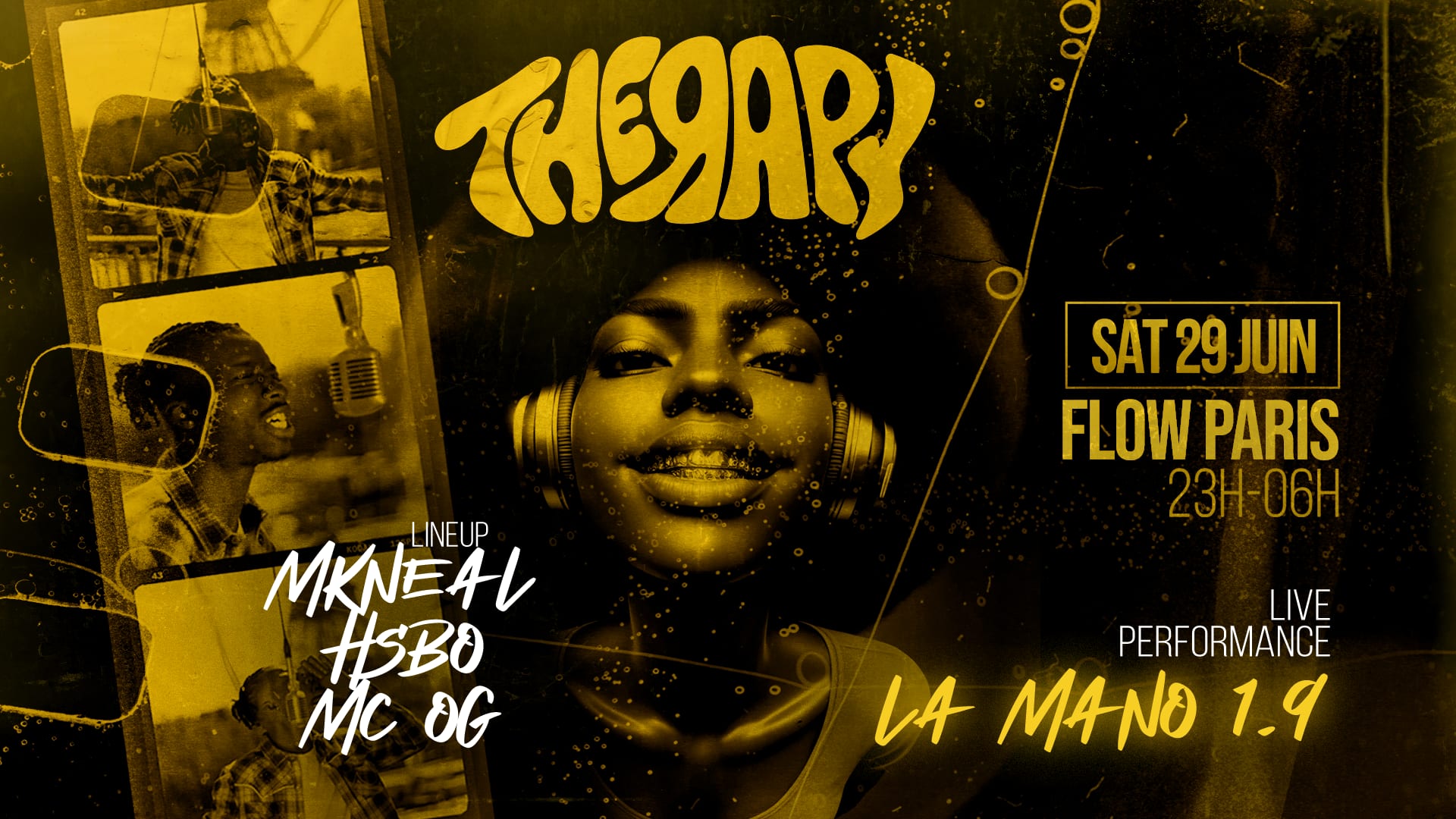 Therapy : Rap & Afro | Lamano1.9 | 29/06 @Flow Cover