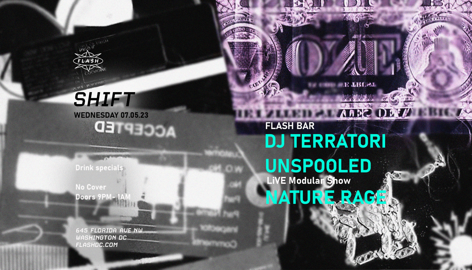 Shift: Dj Terratori - Unspooled - Nature Rage Cover