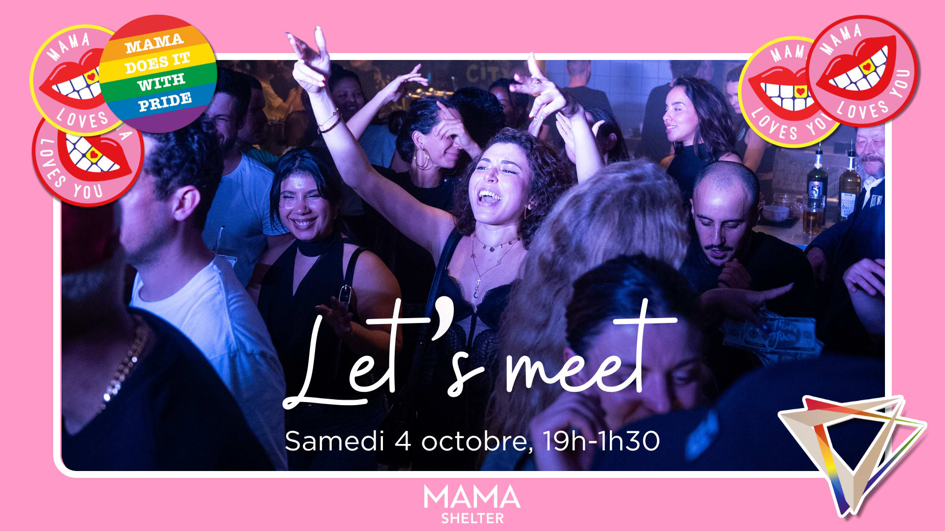 Let's Meet - Pink Party Cover