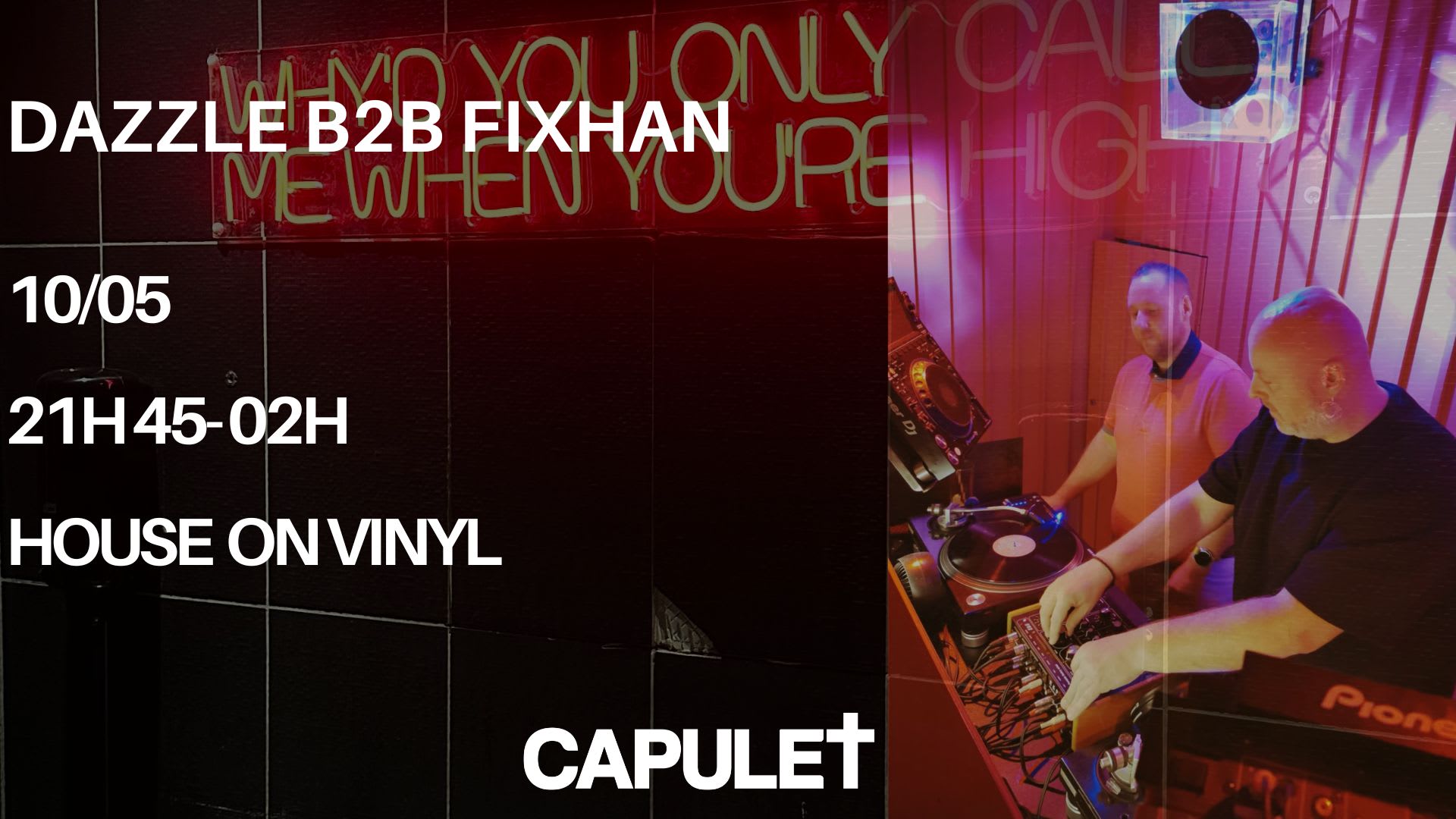 Dazzle B2b Fixhan, House On Vinyl, Capulet Cover