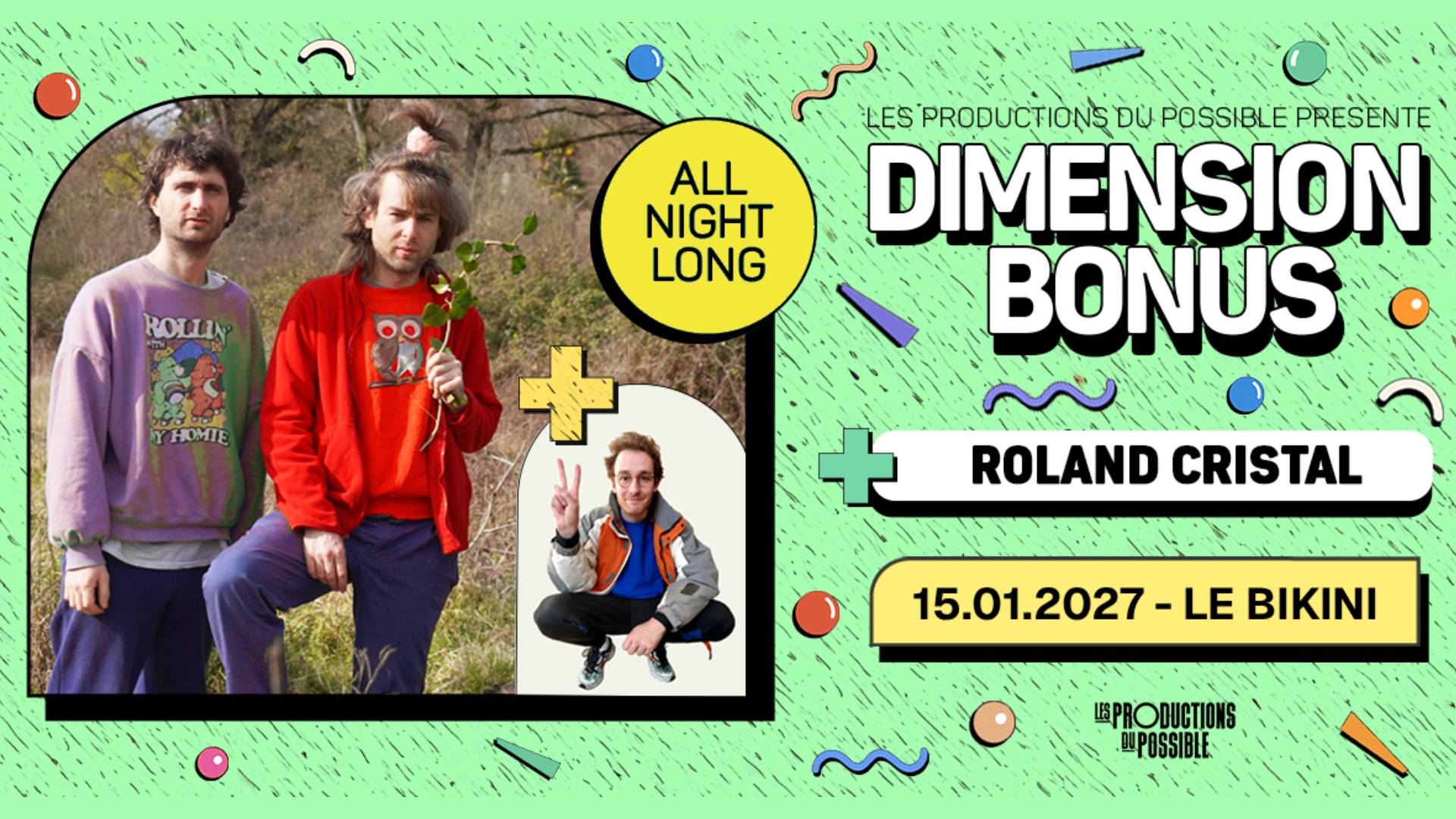 Roland Cristal + Dimension Bonus All Night Long ! Cover