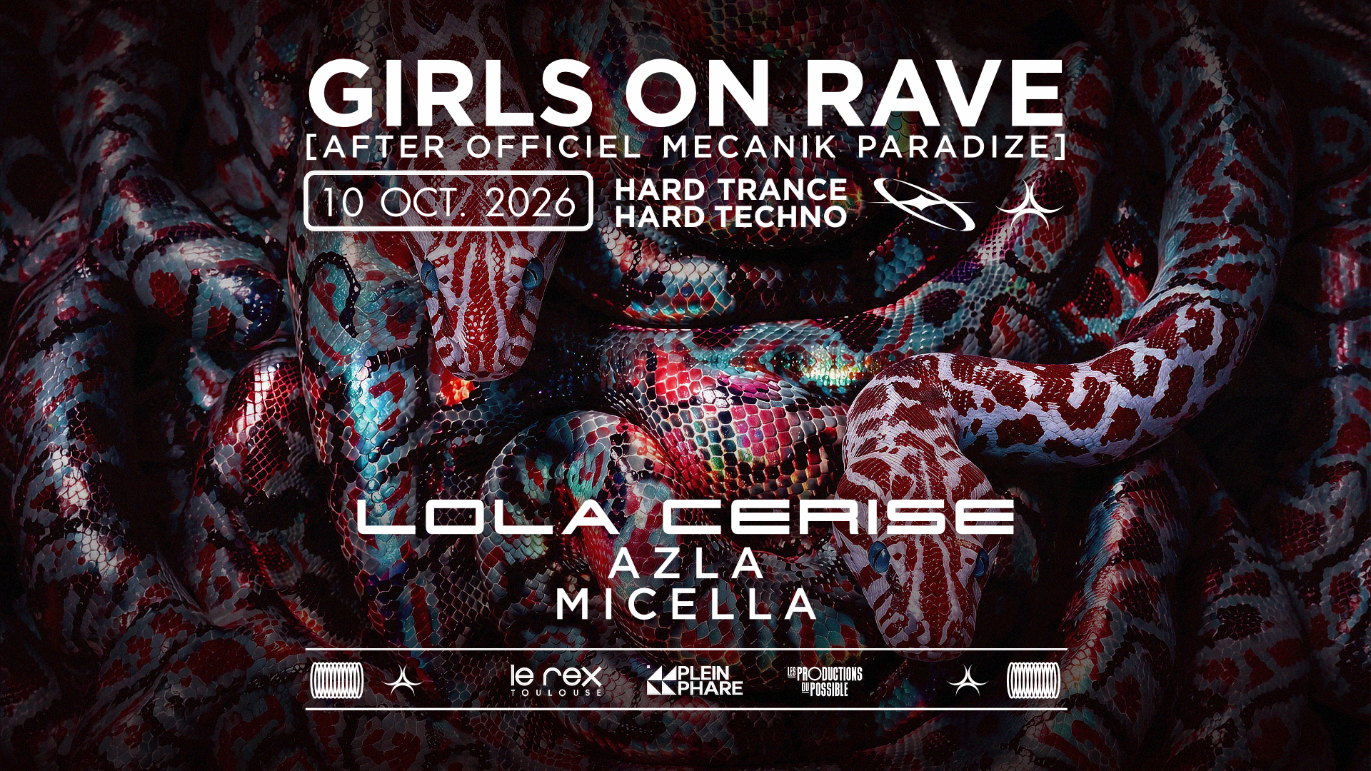 Girls On Rave Inv. Lola Cerise, Azla & Micella Cover