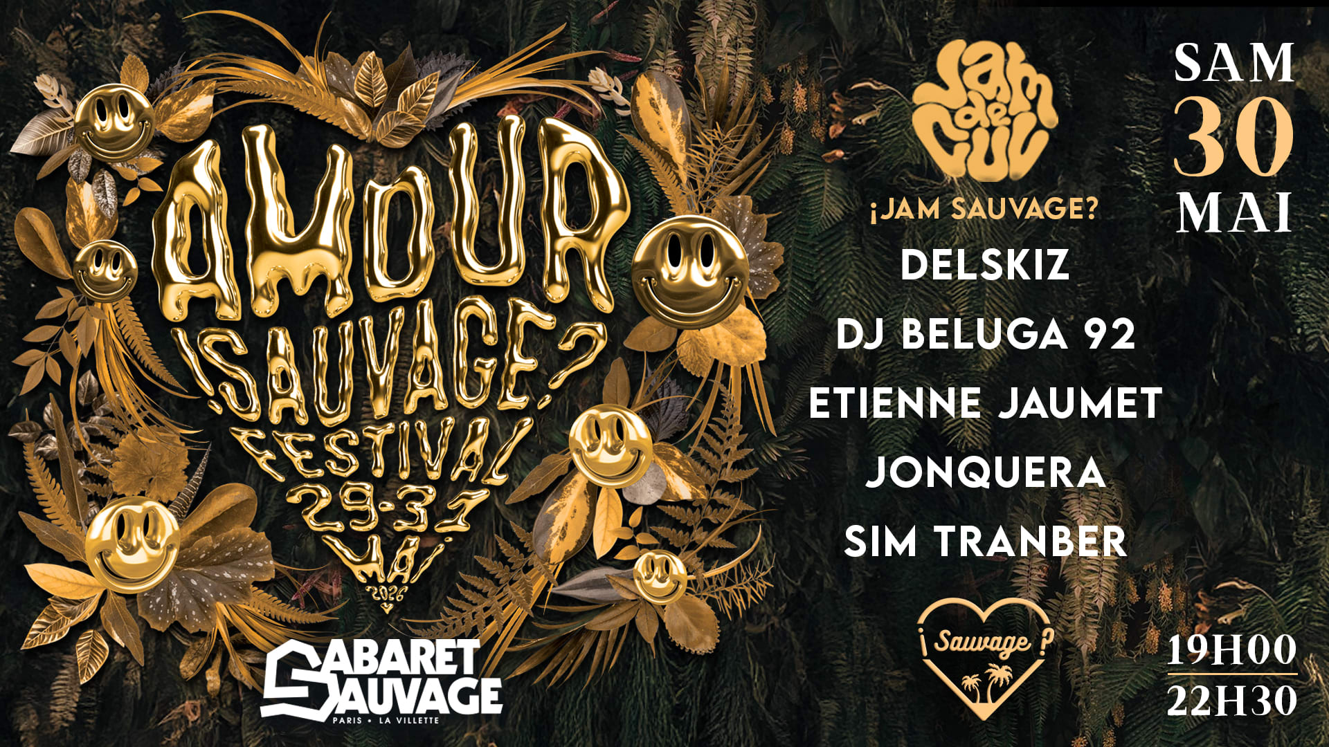 ¡Amour Sauvage Festival #4? Jam De Cul • Jour 2 • 30.05.26 Cover