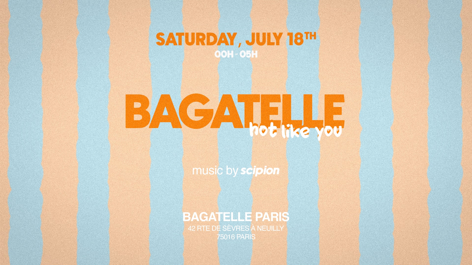 Samedi 18 Juillet - Bagatelle Cover