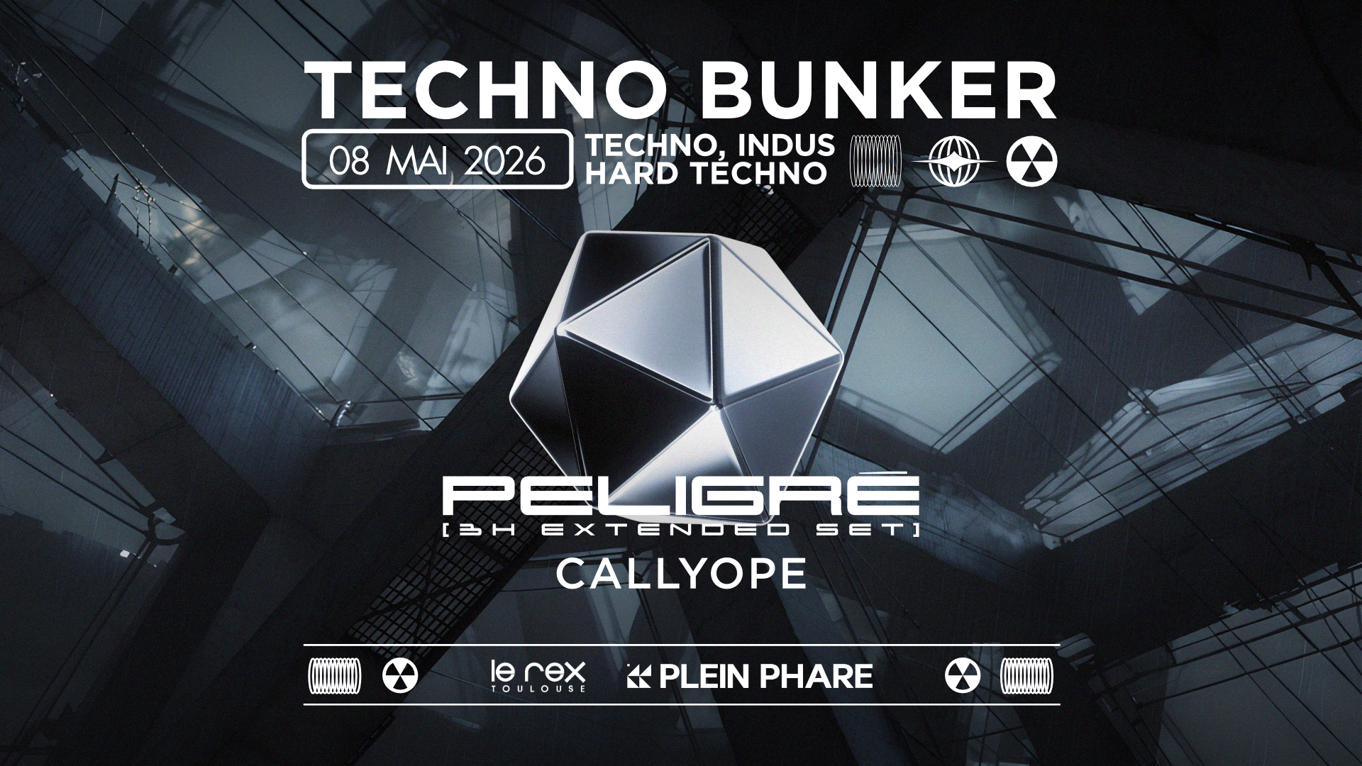 Techno Bunker Inv. Peligré & Callyope - *Entrée Gratuite Cover