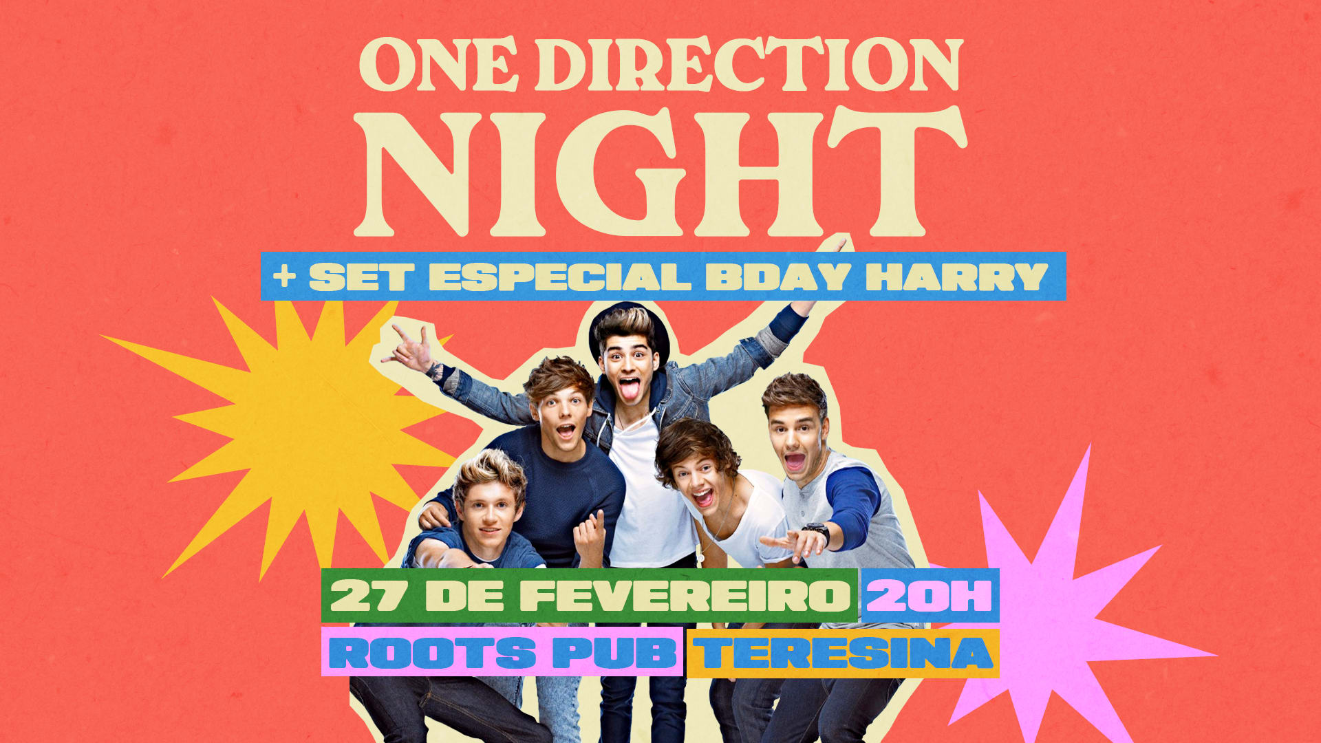 1d Night + Bday Harry Em Teresina Cover