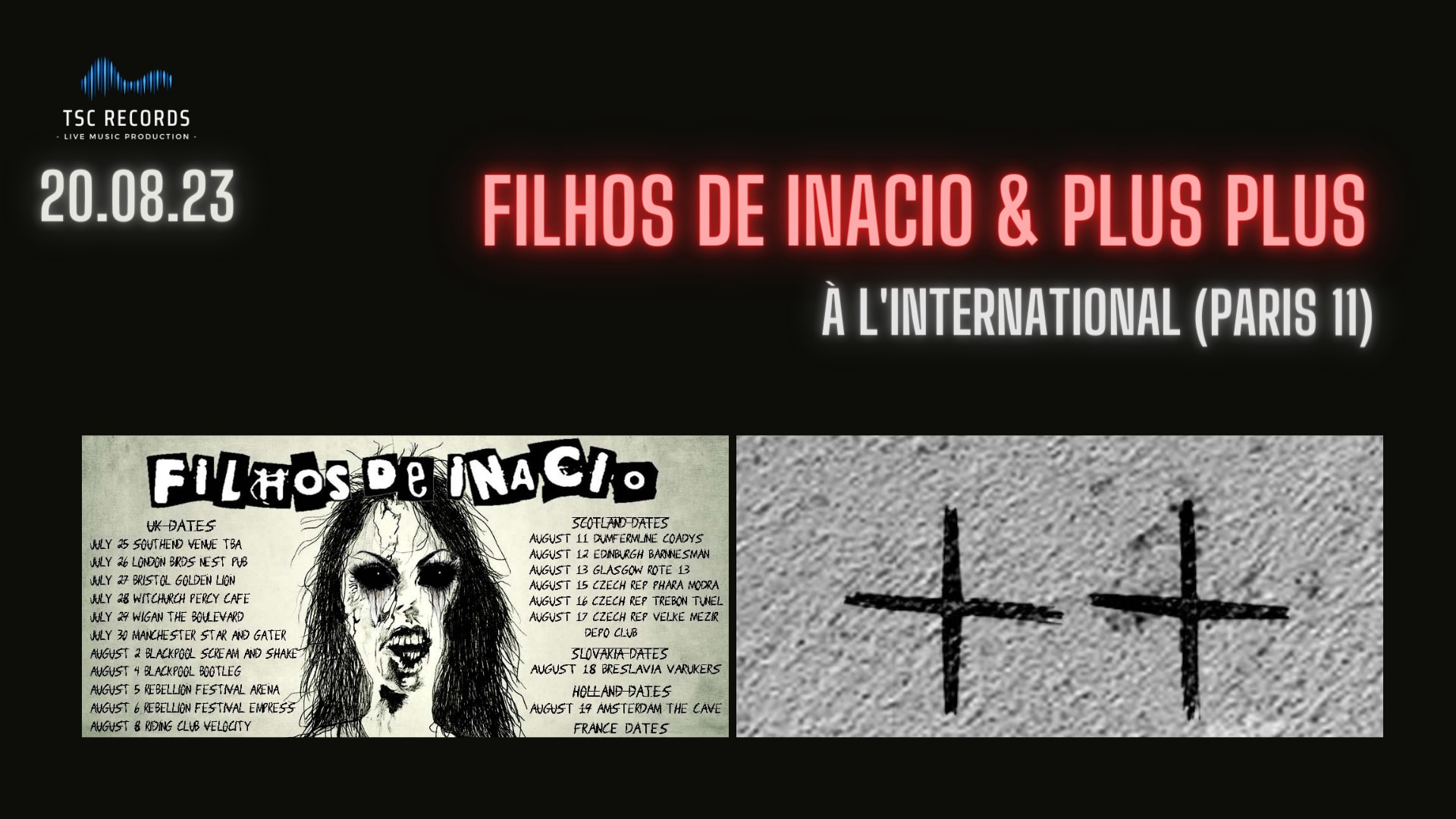 Concerts : Filhos De Inaco | Plus Plus Cover