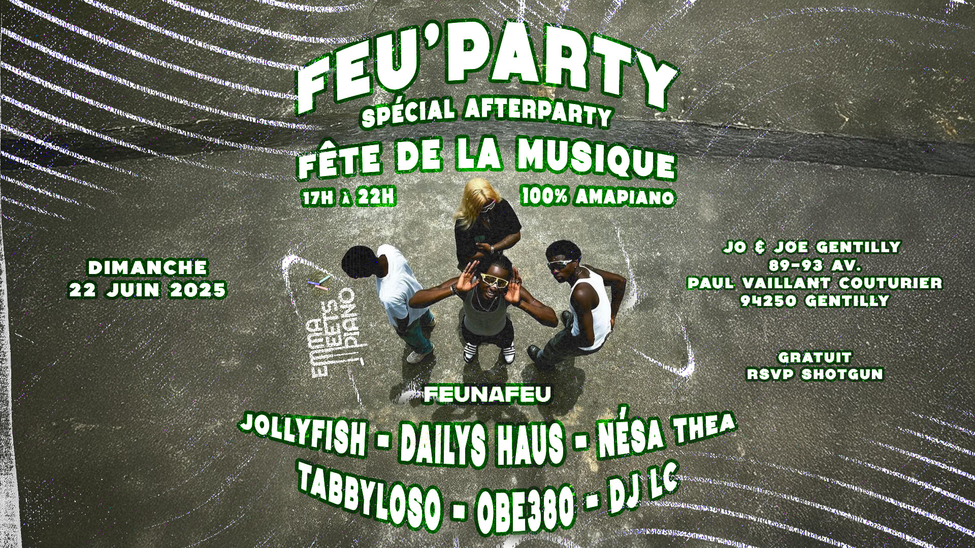 Feu'party Sunday Day Party 100% Amapiano Cover