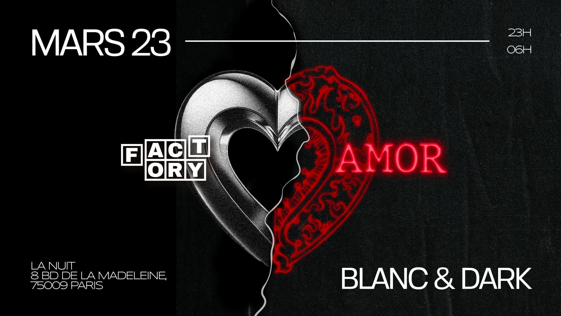 Factory X Amor @La Nuit Club Cover