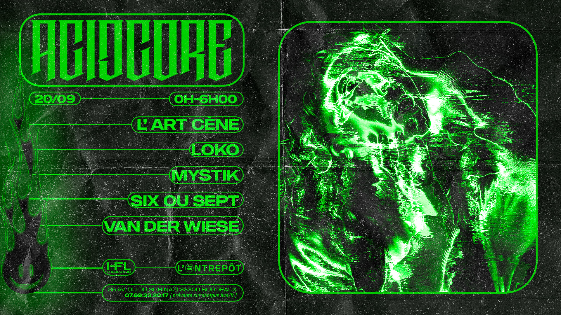 Acidcore W/ L'art Cène / Loko / Six Ou Sept / Van Der Wiese Cover
