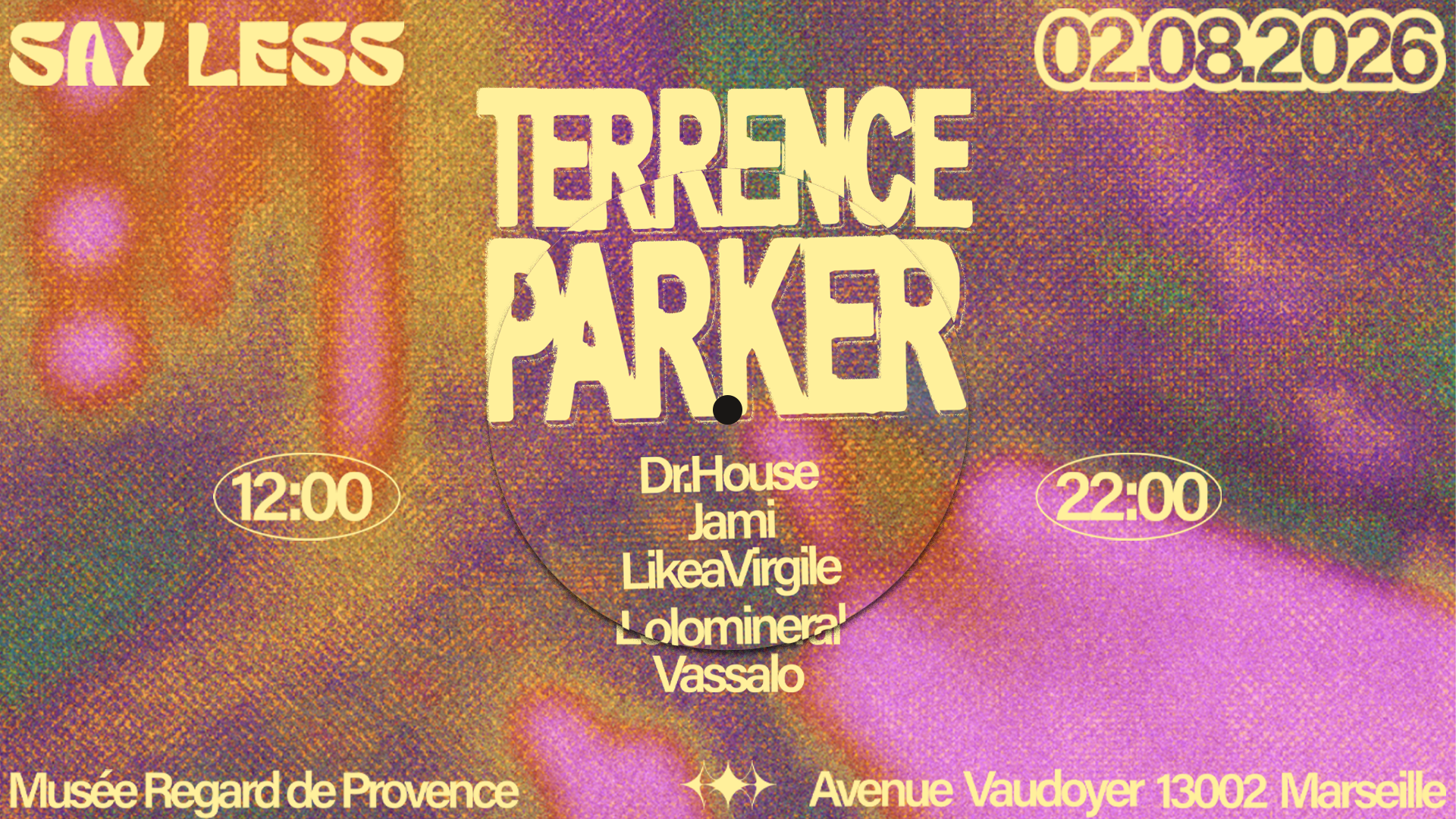 Say Less - Terrence Parker Au Musée Regards De Provence Cover