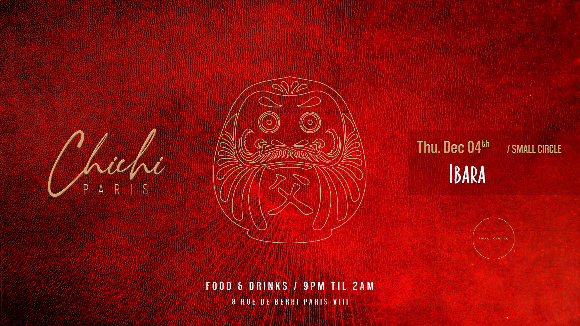 Chichi Paris - Thursday Night 04/12 Cover