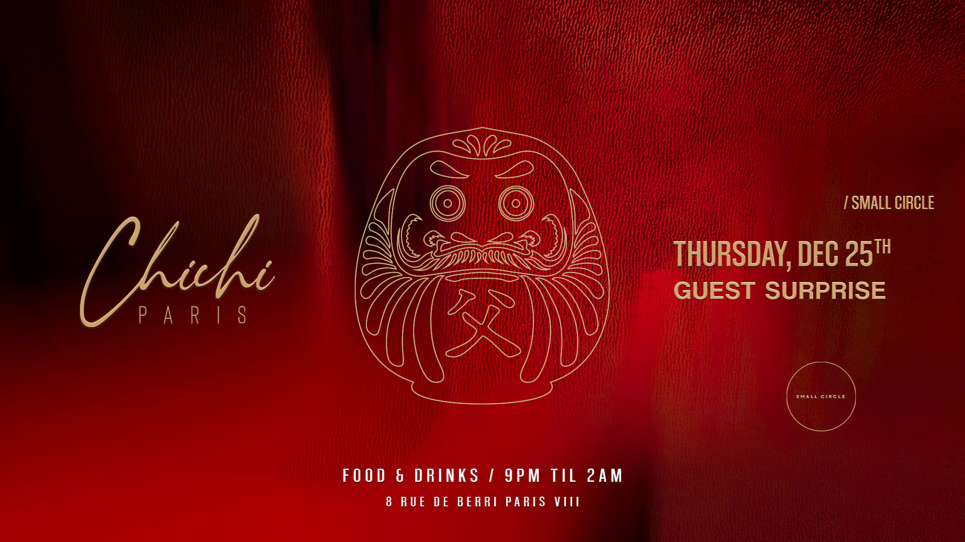 Chichi Paris - Thursday Night 25/12 Cover