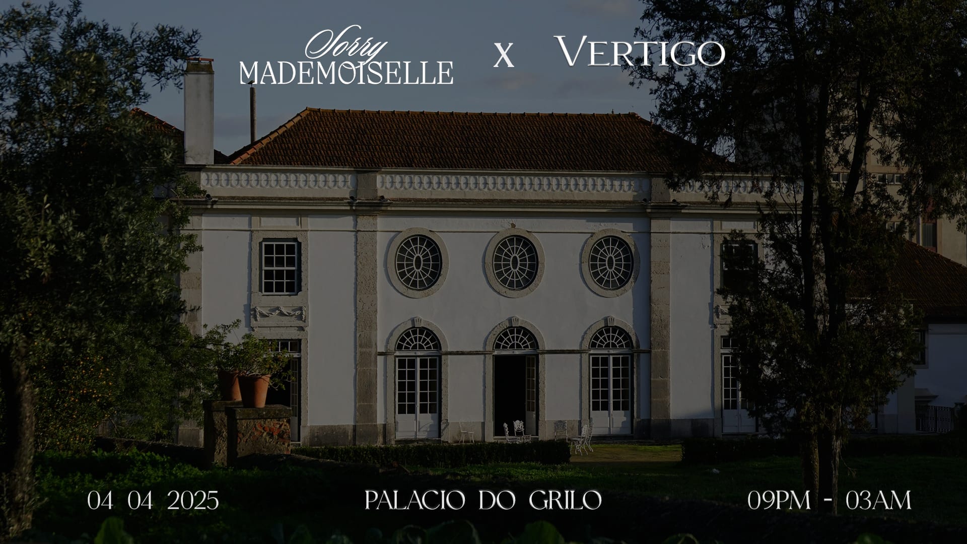 Sorry Mademoiselle X Vertigo - At The Palace With Rbør Cover