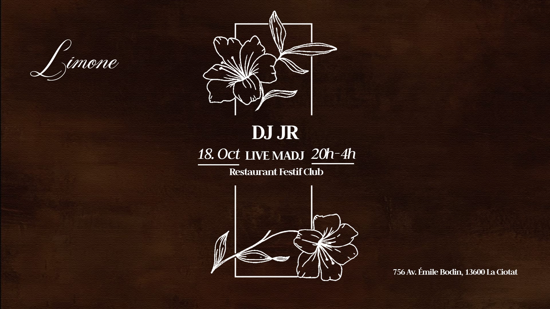 Limone - Live Madj & Dj Jr - Sam 18 Oct Cover