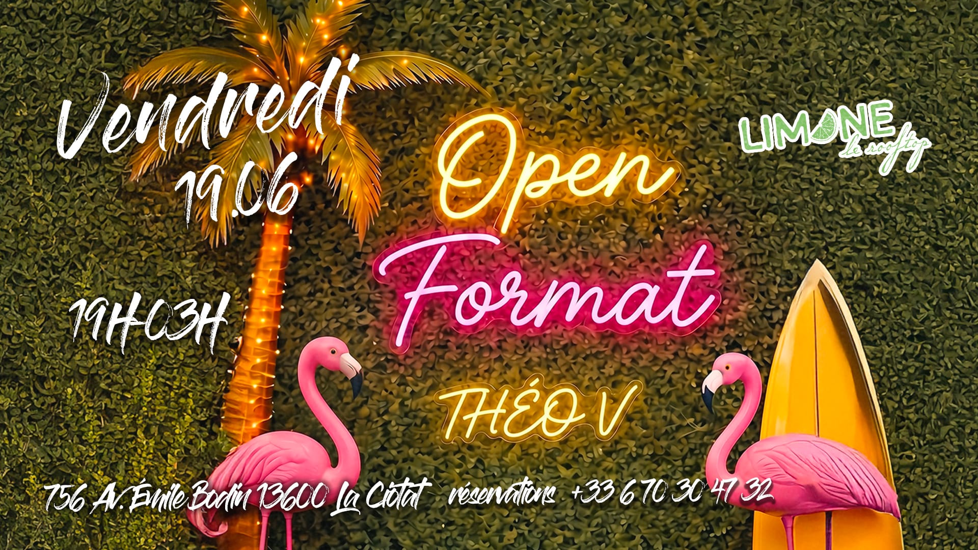 Limone Rooftop Vendredi 19 Juin Open Format 19h-03h Cover