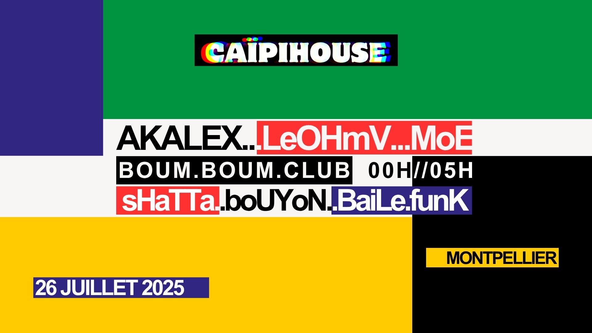 Caïpihouse : Akalex - Leohmv - Moe Cover