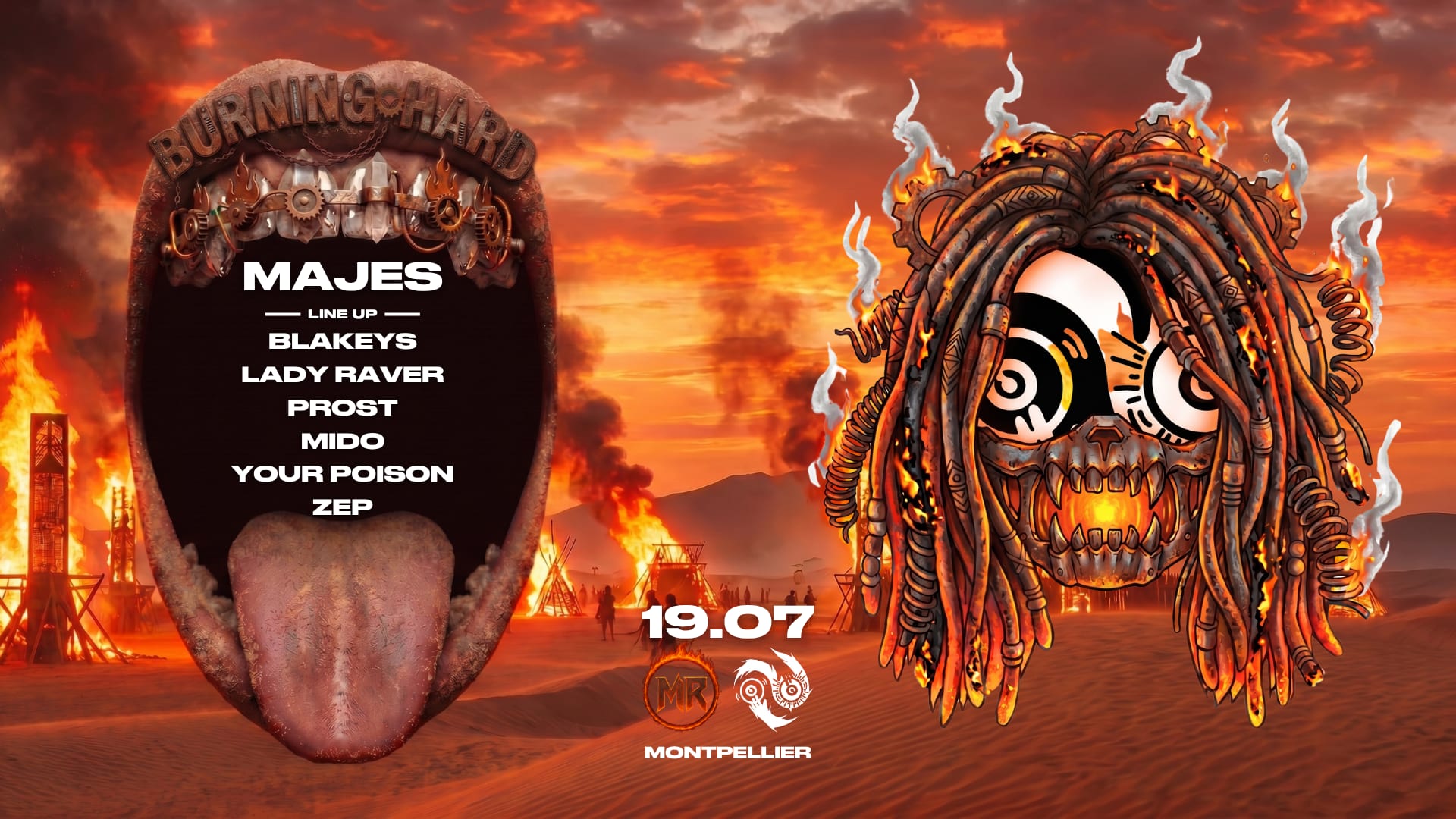 Burning Hard - Prostcratination X Modern Rave : Majes... Cover