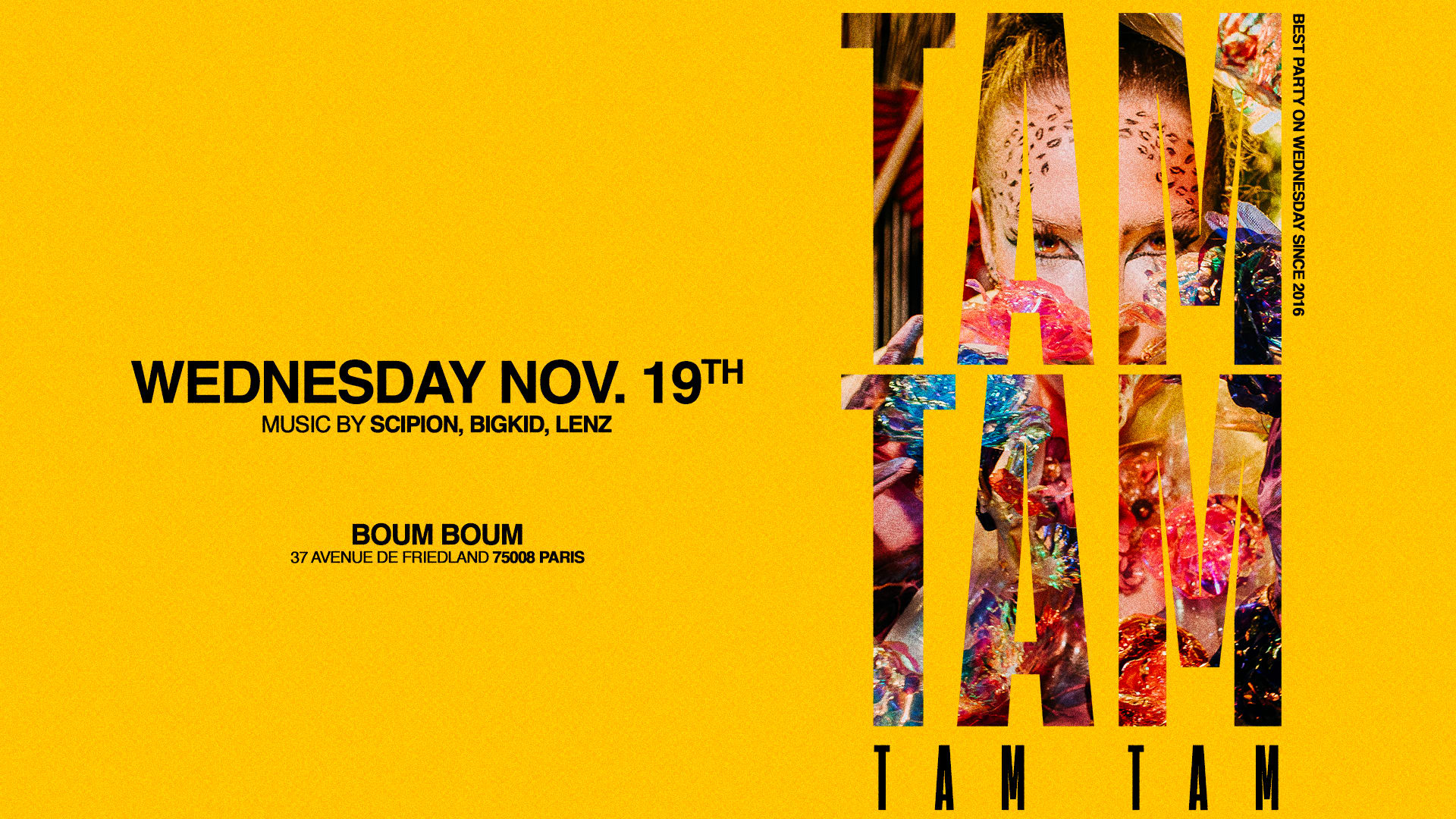 Mercredi 19 Novembre - Tam Tam Cover