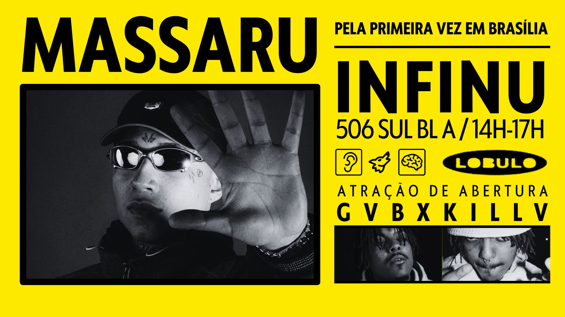 Lóbulo Apresenta: Massaru Em Brasília Cover