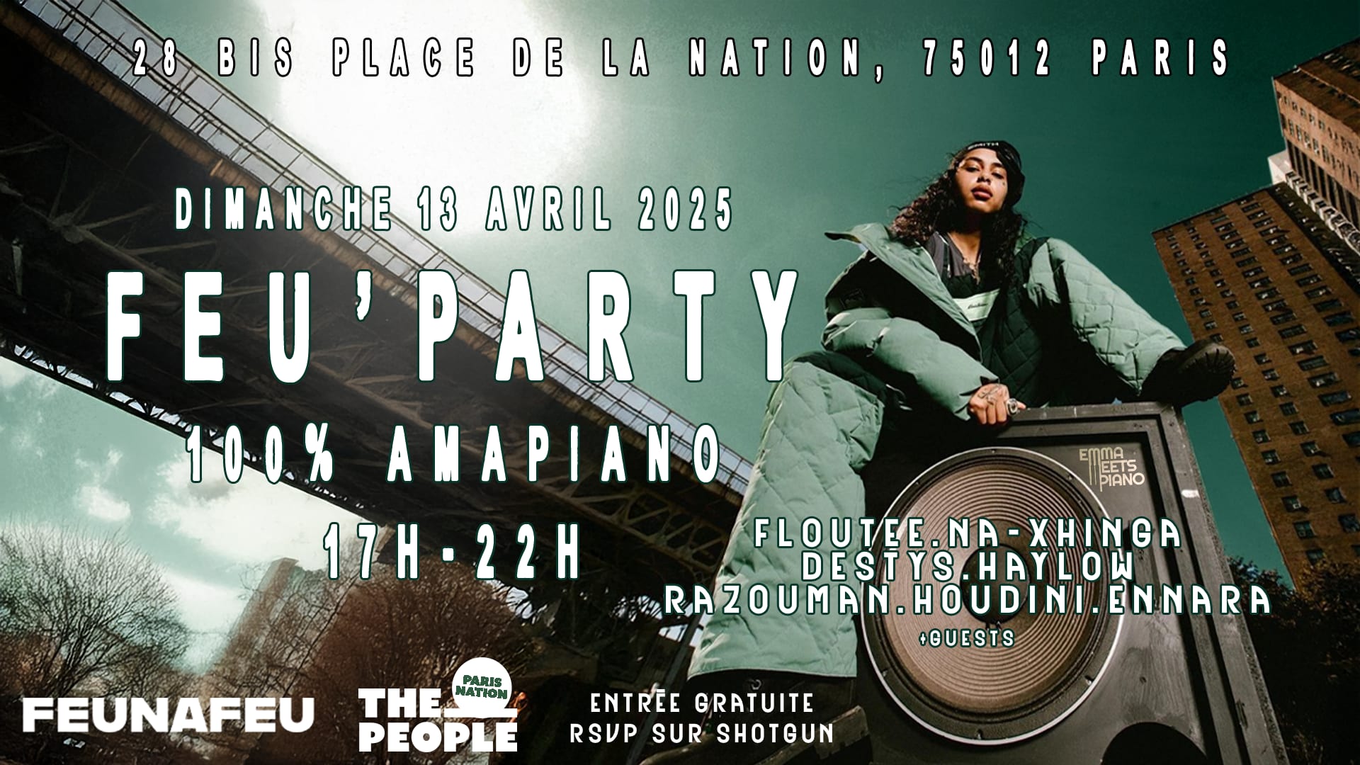 Feu'party Sunday Day Party 100% Amapiano Cover