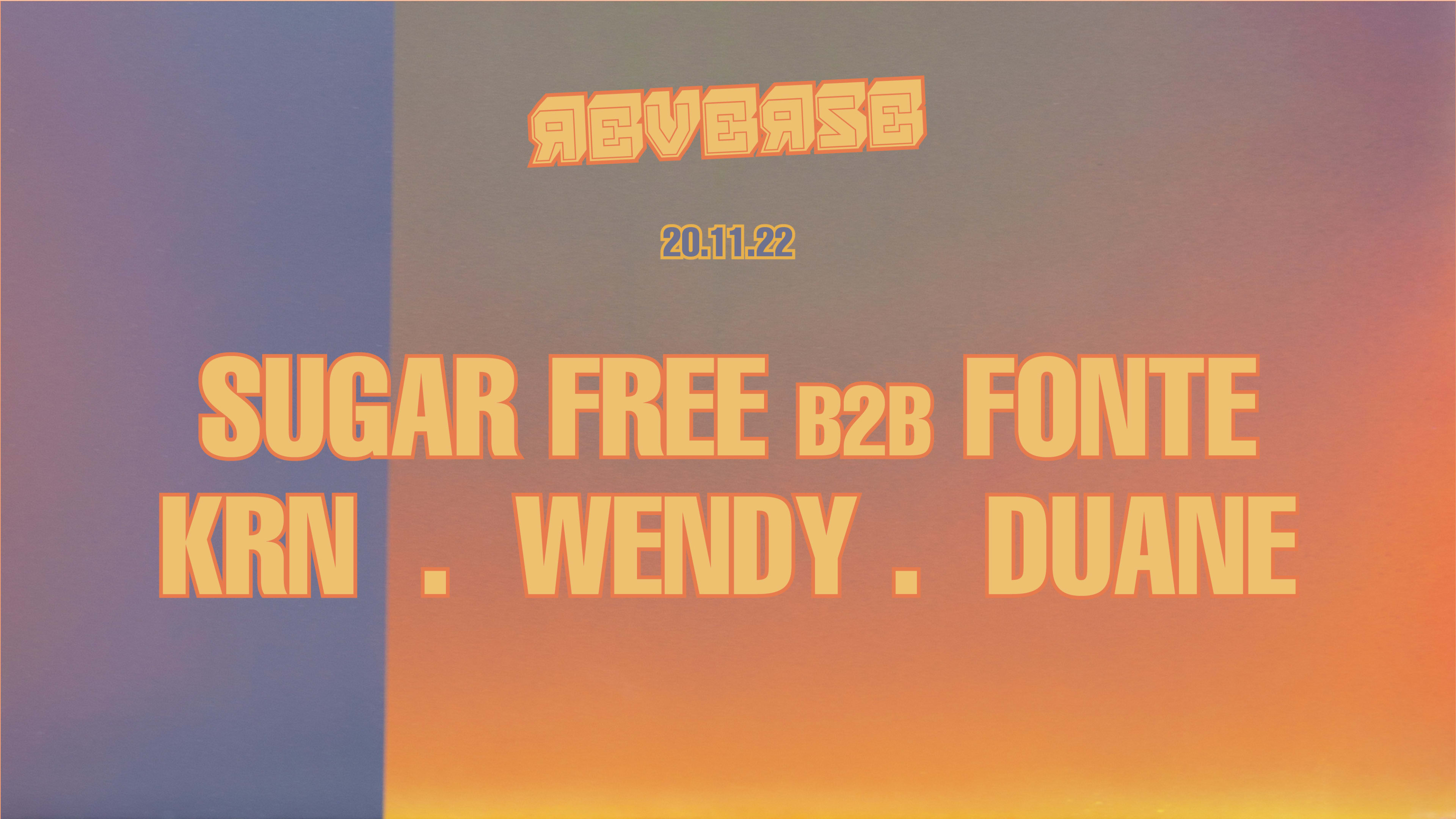 Reverse : Sugar Free B2b Fonte, Krn, Wendy, Duane Cover