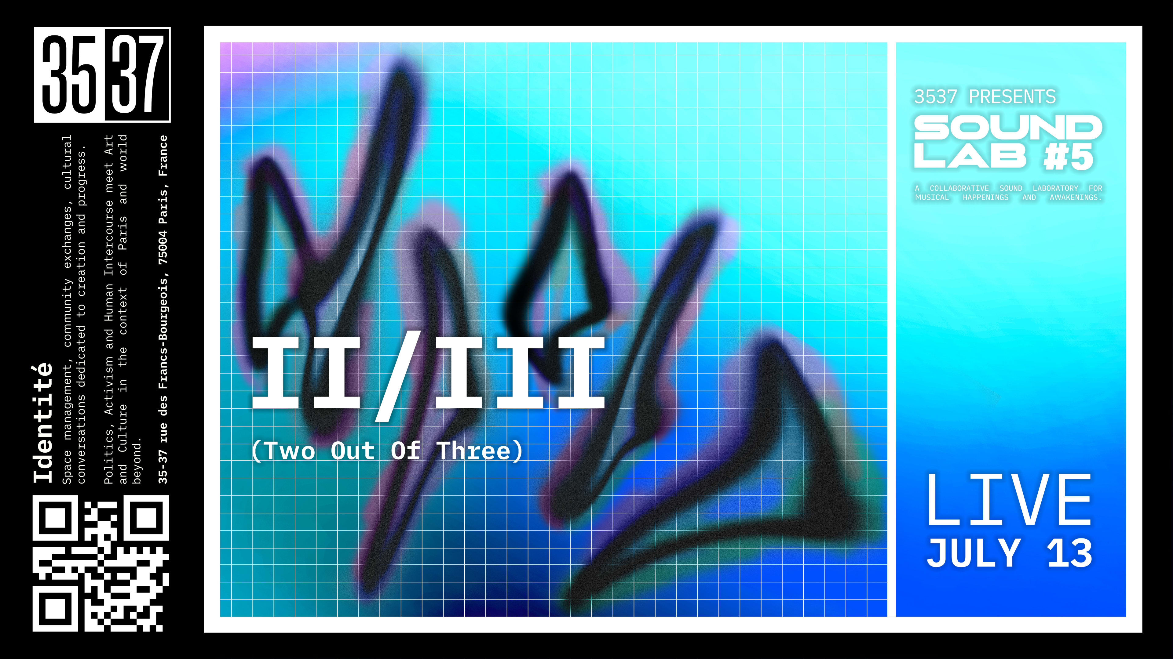 3537 Presents: Sound Lab #5 · II/III Live Cover