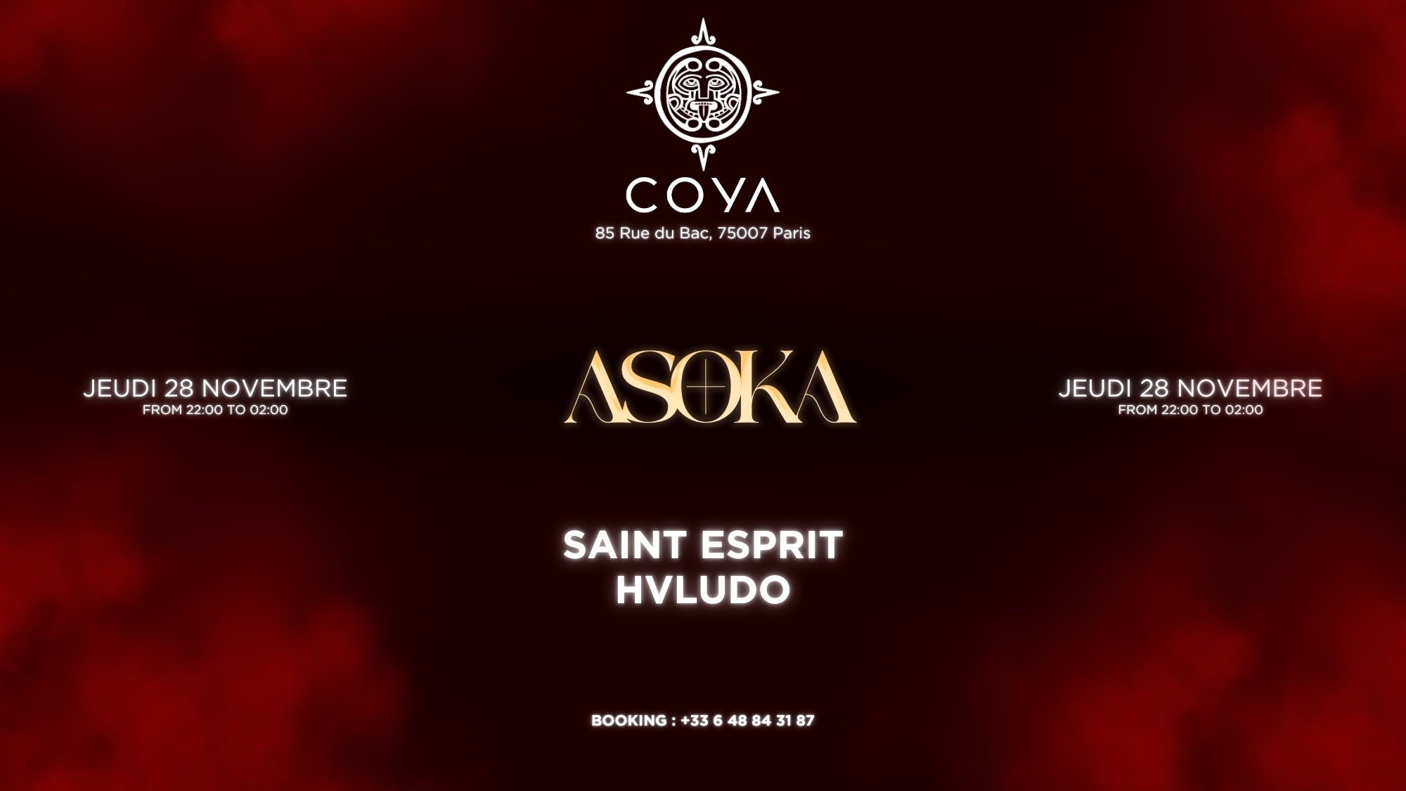 Asoka - Coya - Jeudi 28 Novembre Cover