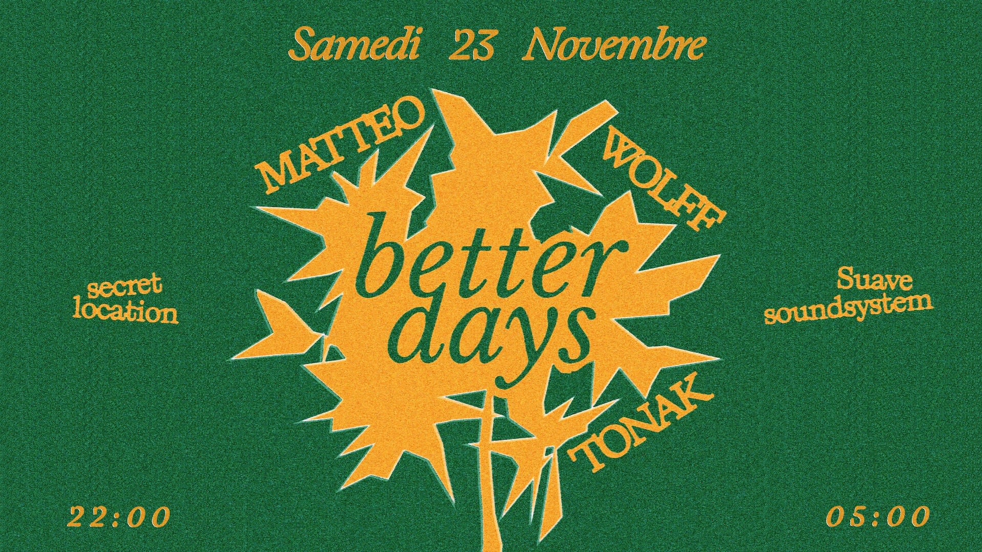 Better Days W/ Tonak, Matteo & Wolff Cover