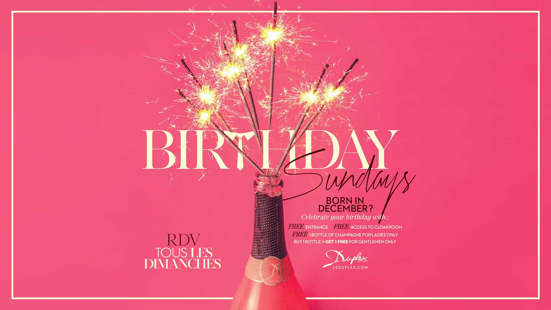 Birthday Sundays ! 28.12 Cover