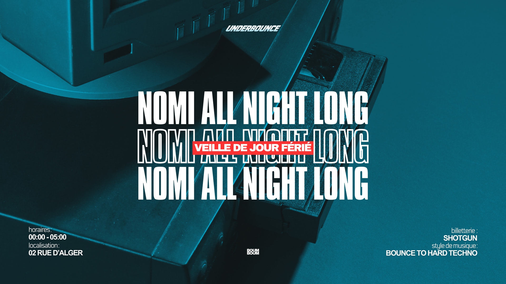 Underbounce : Nomi (All Night Long) Cover