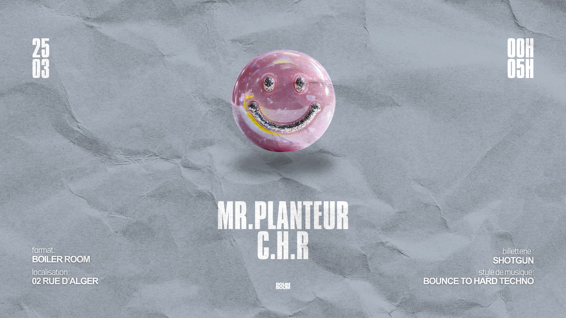 Boum Boum : Mr.Planteur - C.H.R Cover