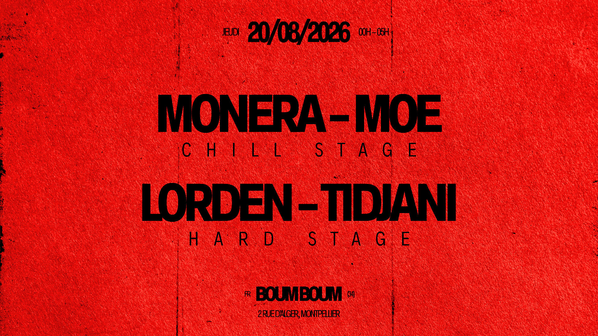 Boum Boum : Chill Stage Vs Hard Stage Cover