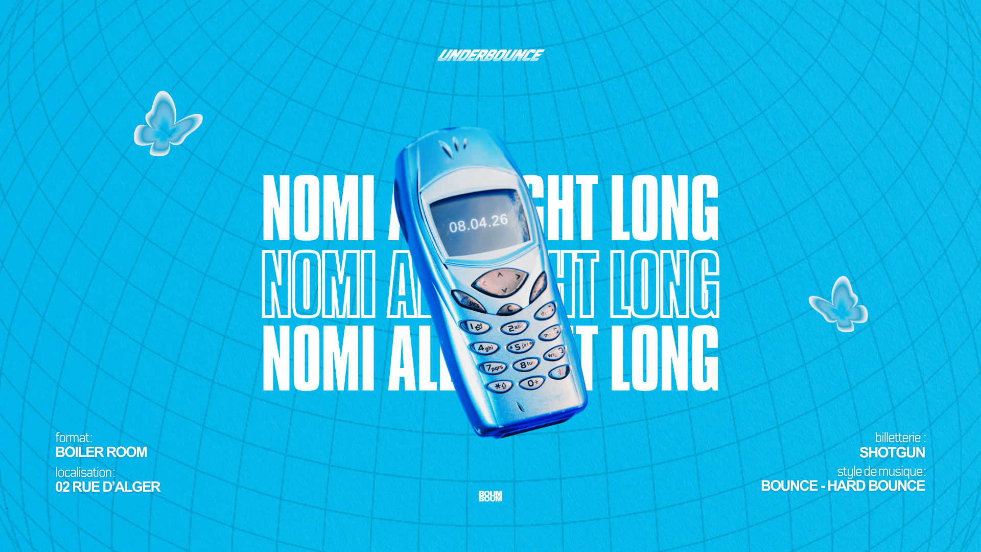 Underbounce : Nomi (All Night Long) Cover