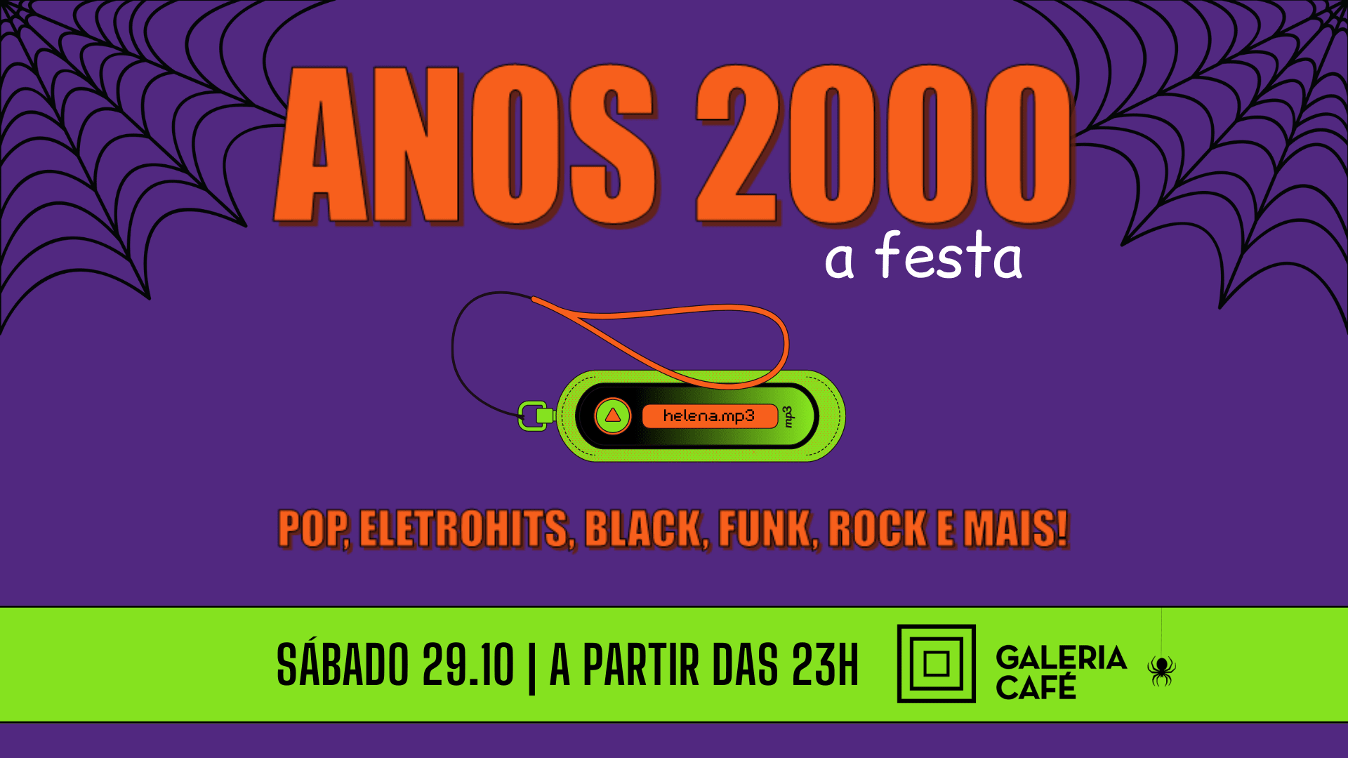 Anos 2000 No Galeria Café | 29.10 Cover