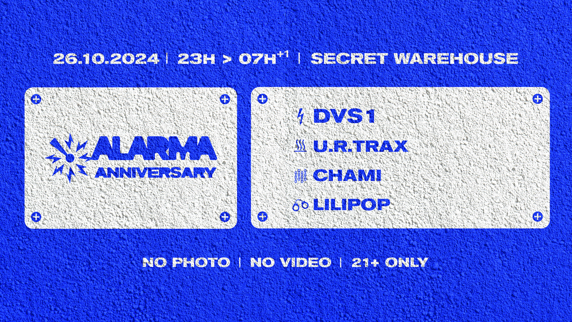 Alarma First Anniversary: Dvs1, U.R.Trax, Chami, Lilipop Cover