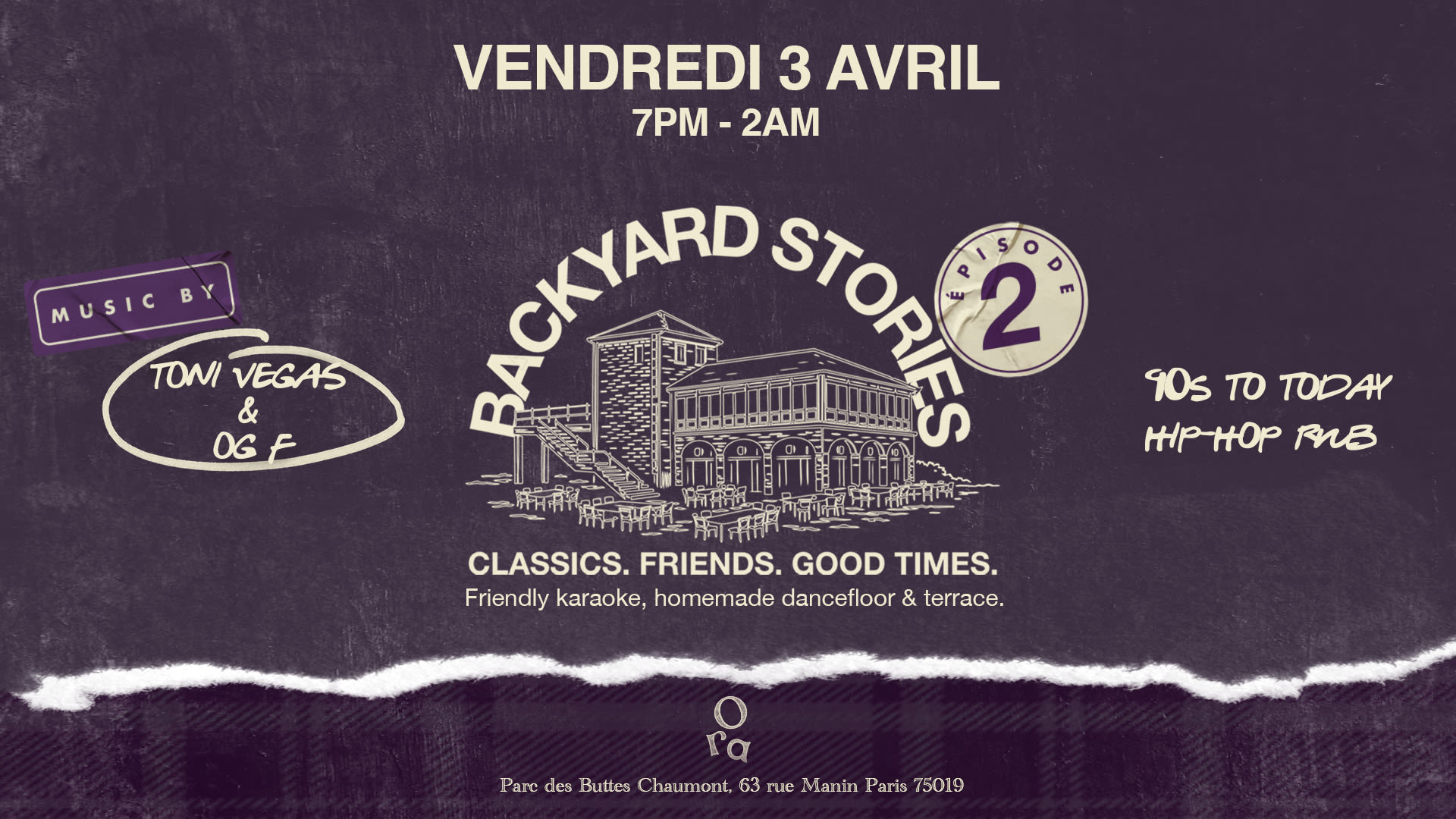 Backyard Stories Ep.2 - Ven. 3 Avril Cover