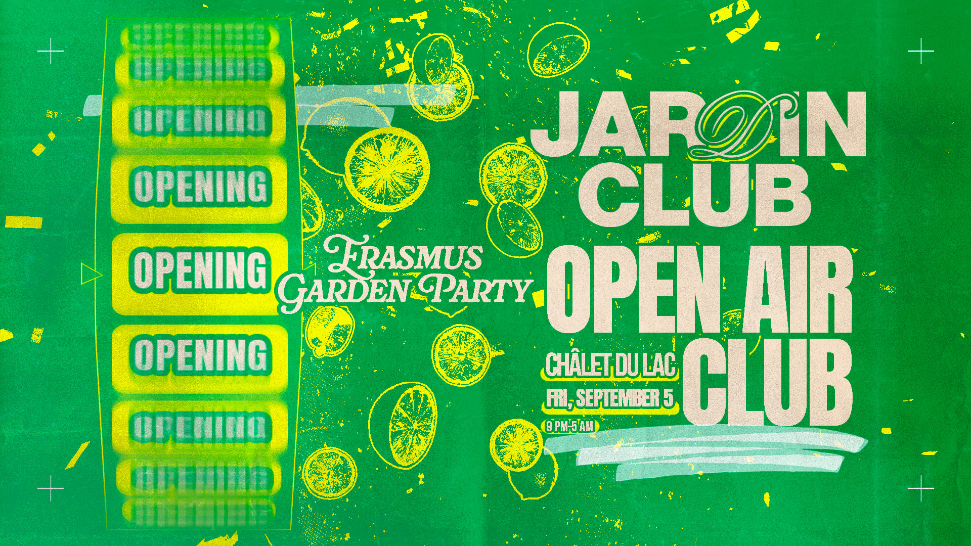 Erasmus Garden Party - Chalet Du Lac - Vendredi 5 Septembre Cover