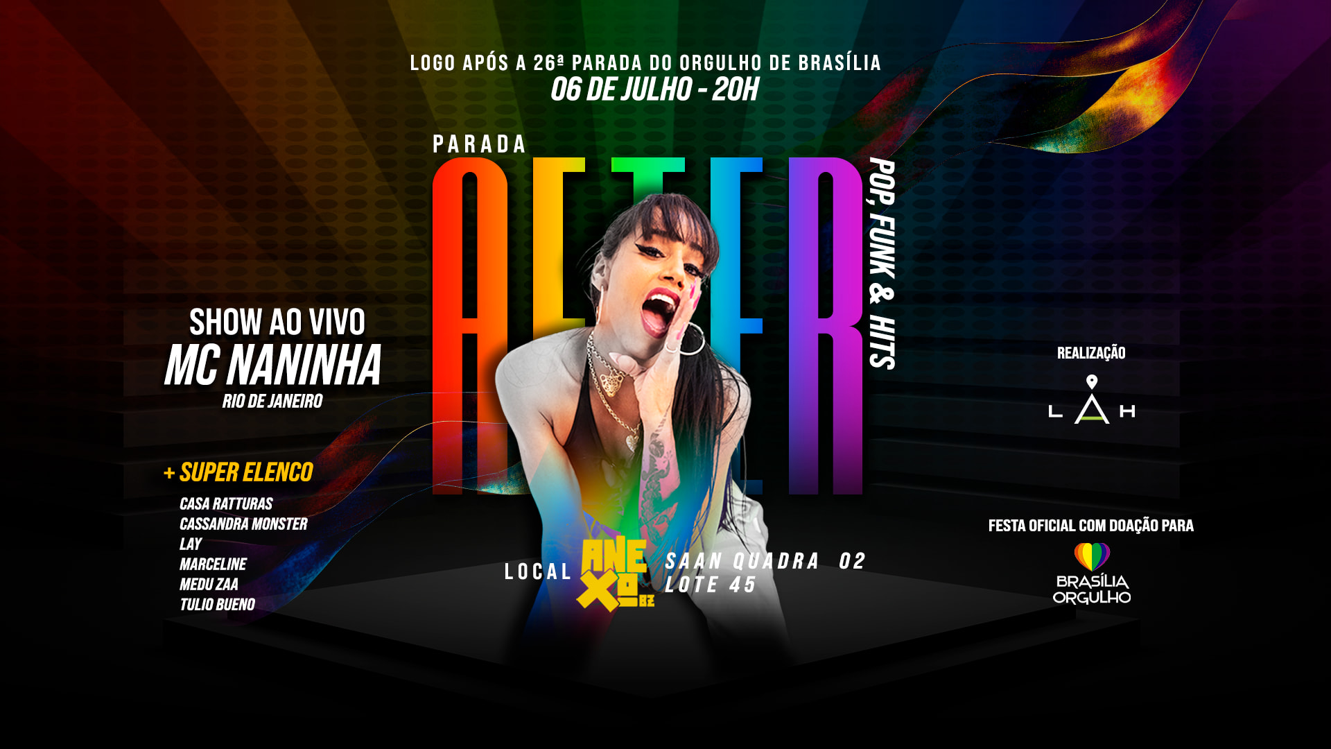 6/7 - After Pop Oficial Da Parada: MC Naninha & Super Elenco Cover
