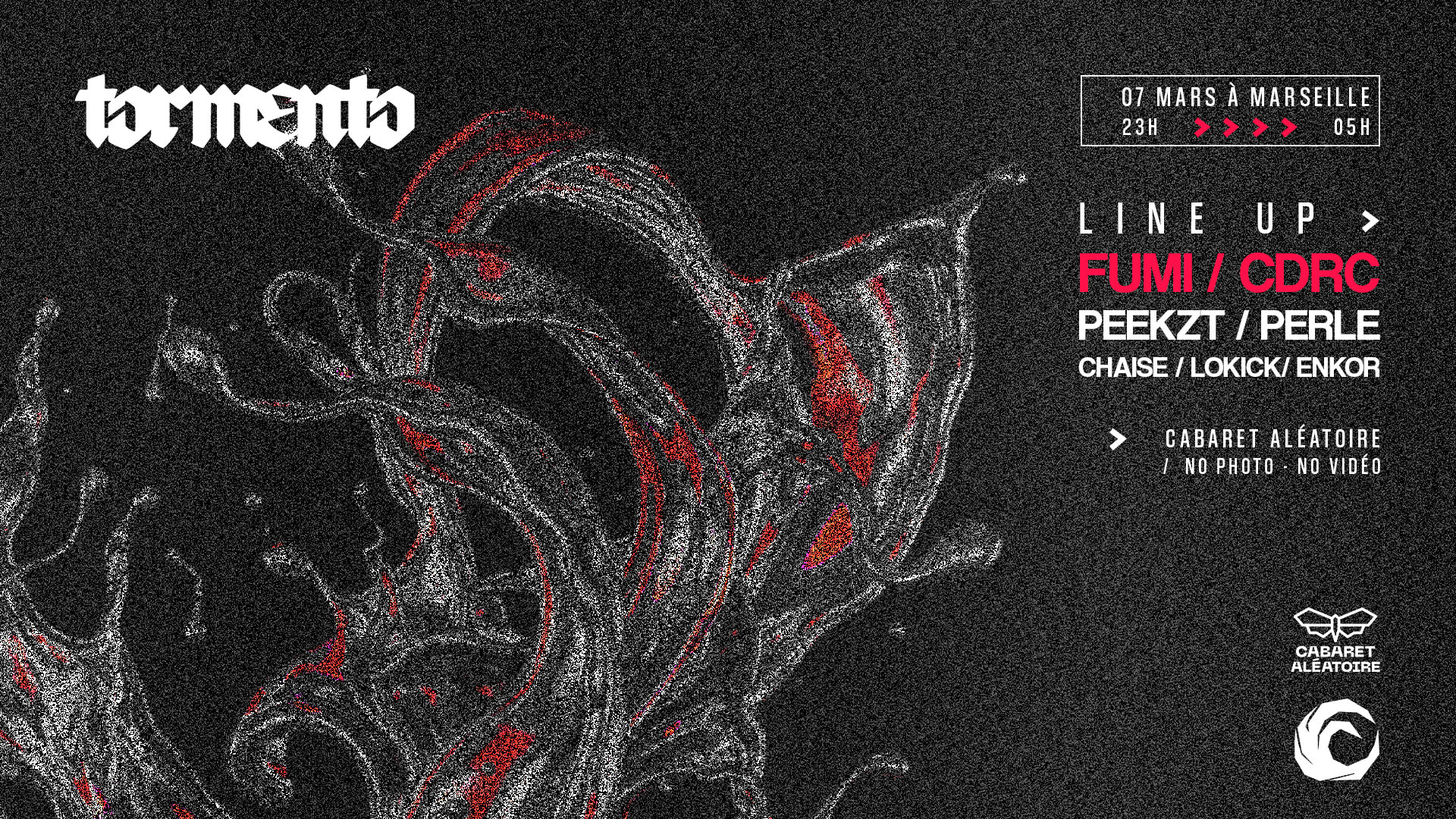 Tormento 003 W/ Fumi, Cdrc, Perle & More [Cabaret Aléatoire] Cover