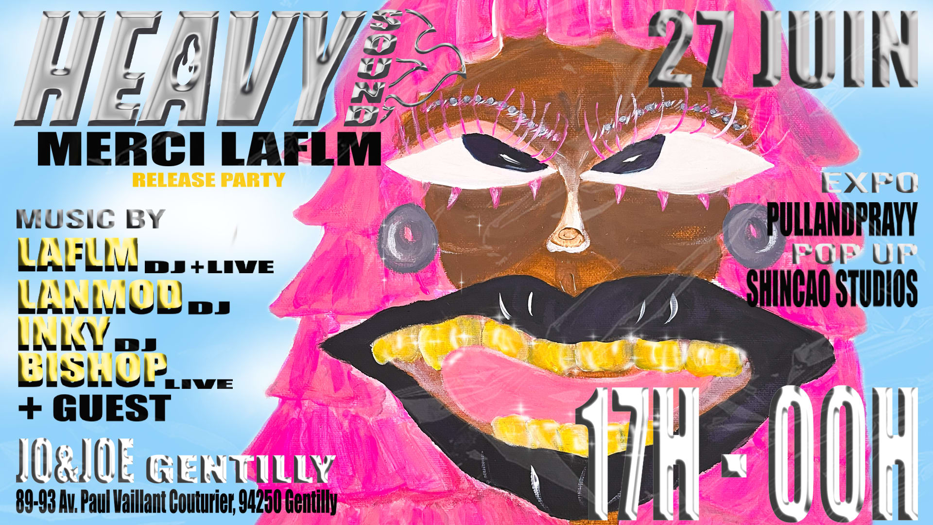 Heavy Sound : Merci Laflm Release Party Cover