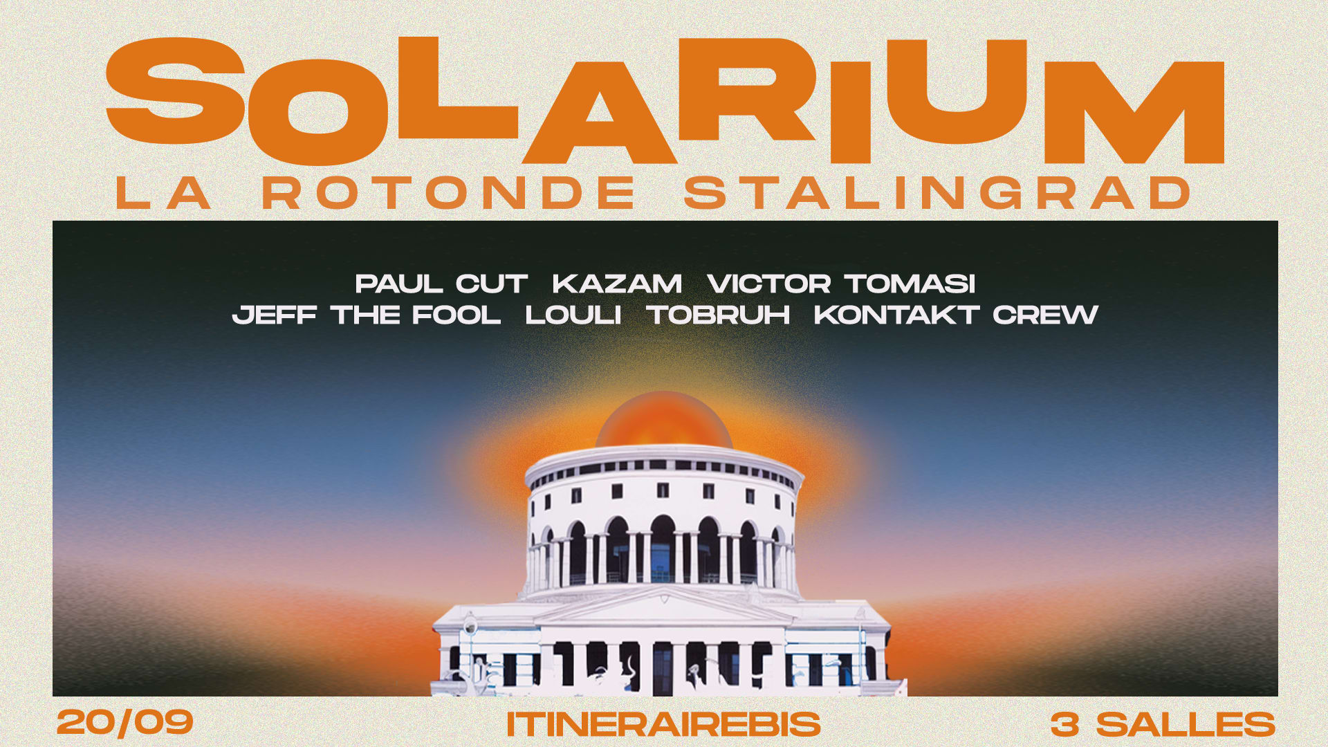 Solarium X La Rotonde | Paul Cut - Kazam & More Cover