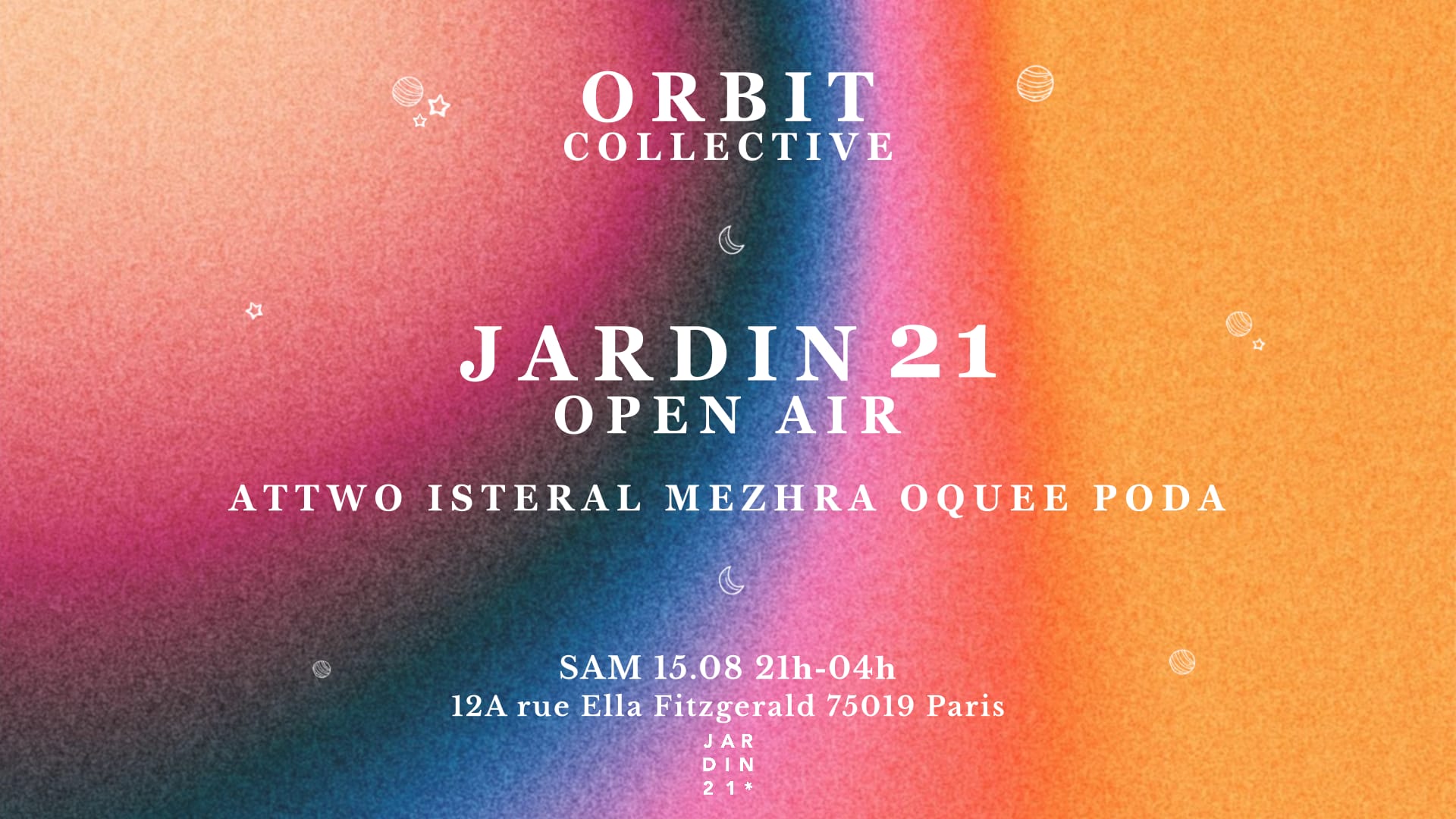 Orbit Collective X Jardin21 - Open Air Cover