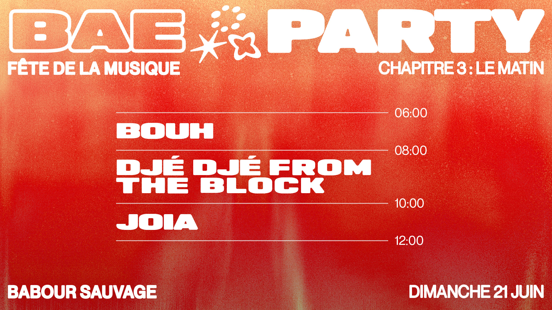 ¡After Fete De La Musique Sauvage: Bae Party ? Cover