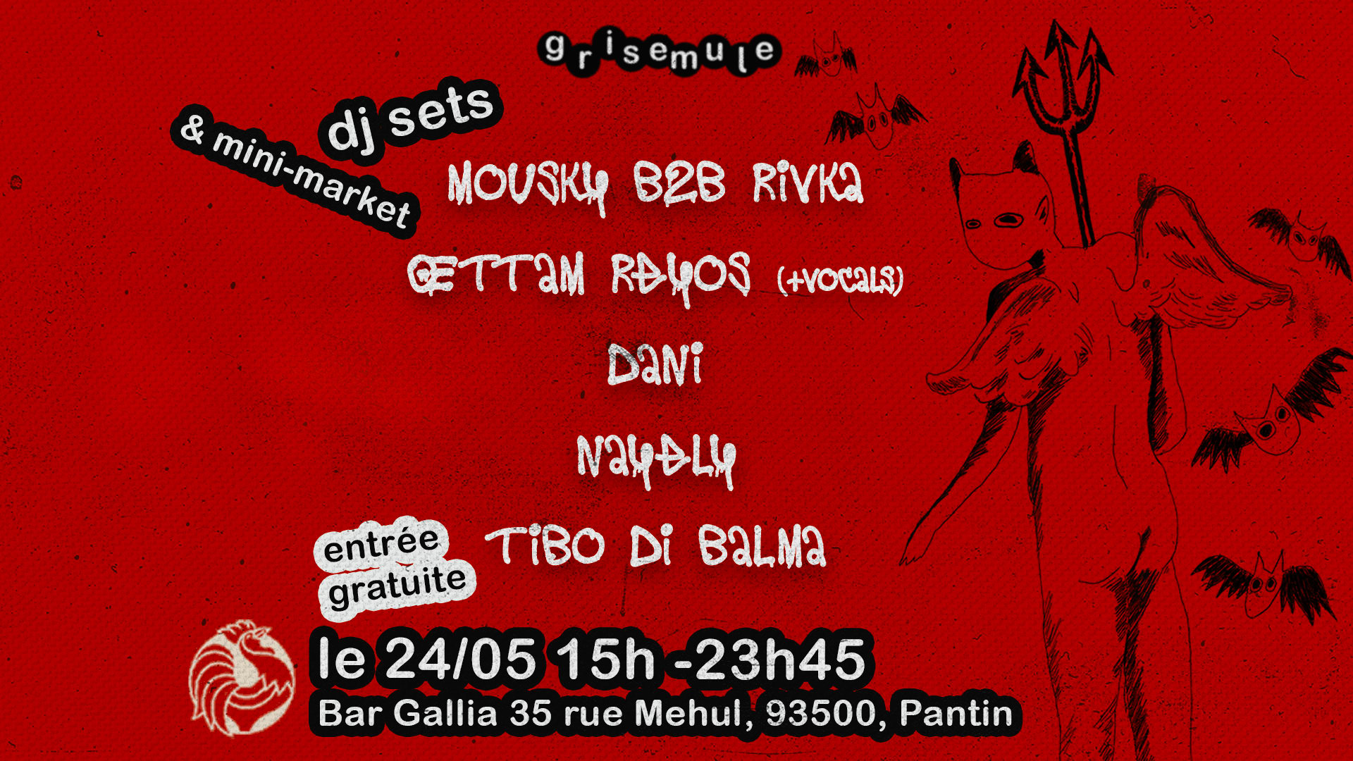 Grisemule: Rivka B2b Mousky,Oettam Reyos,Grisemule Residents Cover