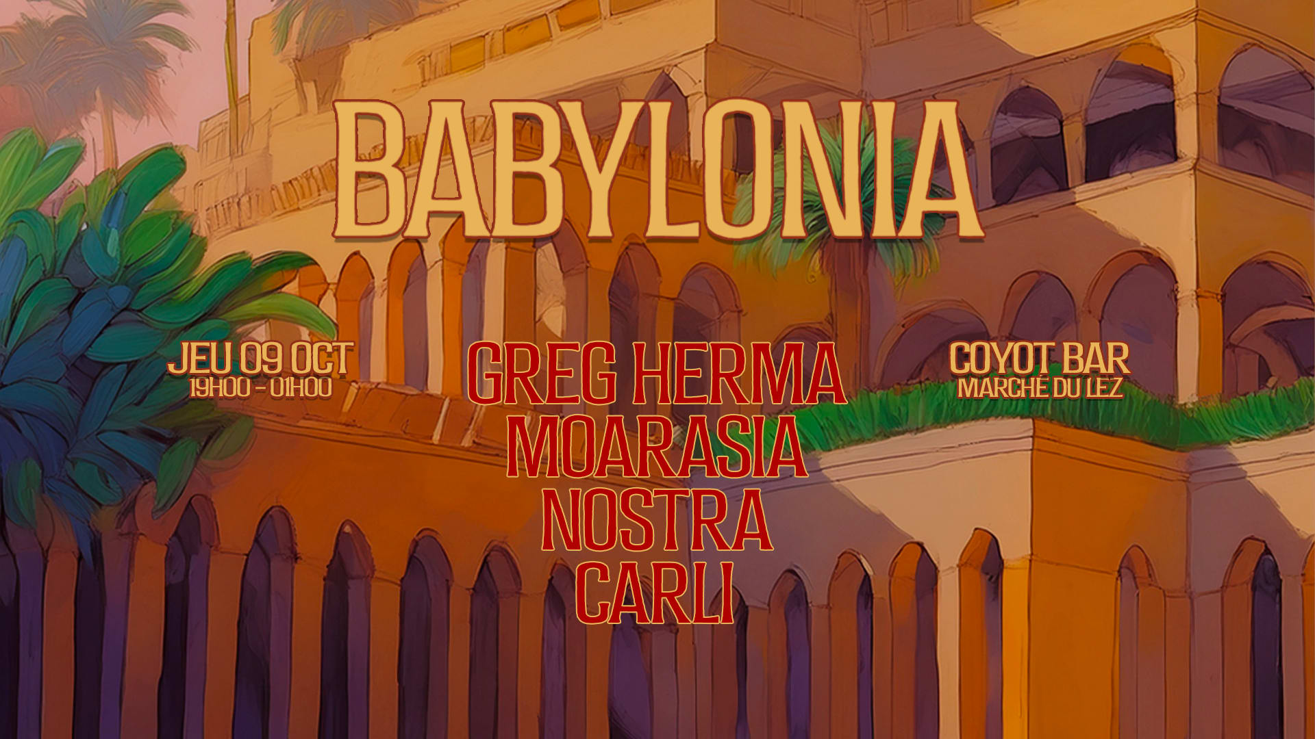 Babylonia - Nostra, Greg Herma, Moarasia & Carli Cover